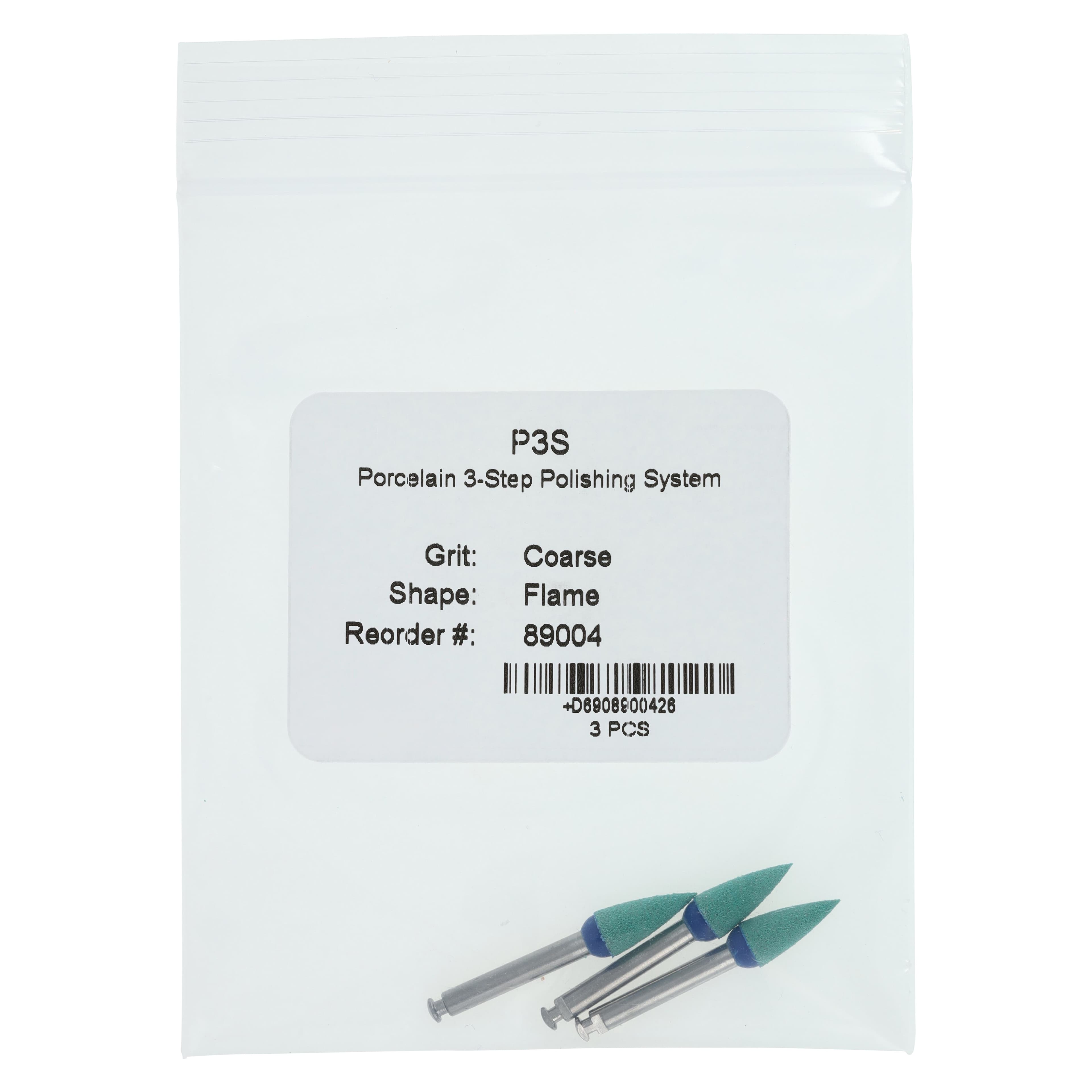 SS White Jazz P3S Porcelain & Metal 3-Step Polisher, Coarse Flame, RA Latch-Type, 3/Pkg, 89004 thumbnail 4