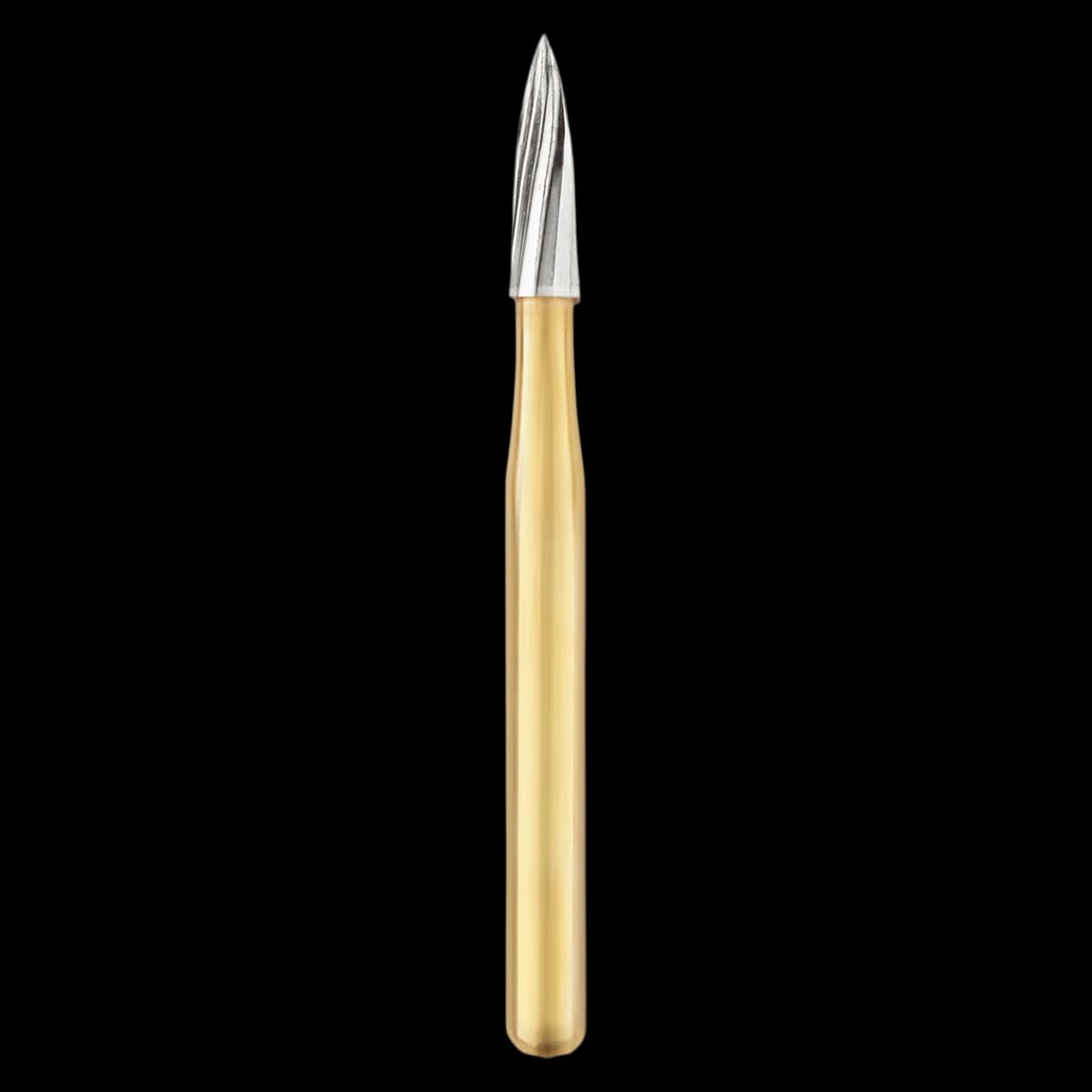 SS White T&F 7904G Carbide 12-Blade Trimming & Finishing Bur, Needle FG, 5/Pk, 14080-5 - Needle 12-Blade FG Carbide Burs - Image 1