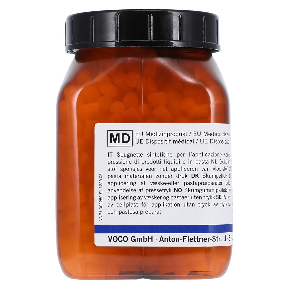 VOCO Pele Tim Foam Pellets, No. 2 Medium, 5 mm, 1000/Bottle thumbnail 2