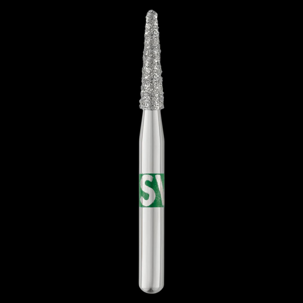 SS White Piranha Single-Use Diamond Bur, Coarse Grit, FG Shorter than Short Shank, Round End Taper, 25/Pk, 855-016C-SS - 855-016C-SS Coarse Piranha Diamond FG Shorter than Short Shank Pack of 25 - Image 1