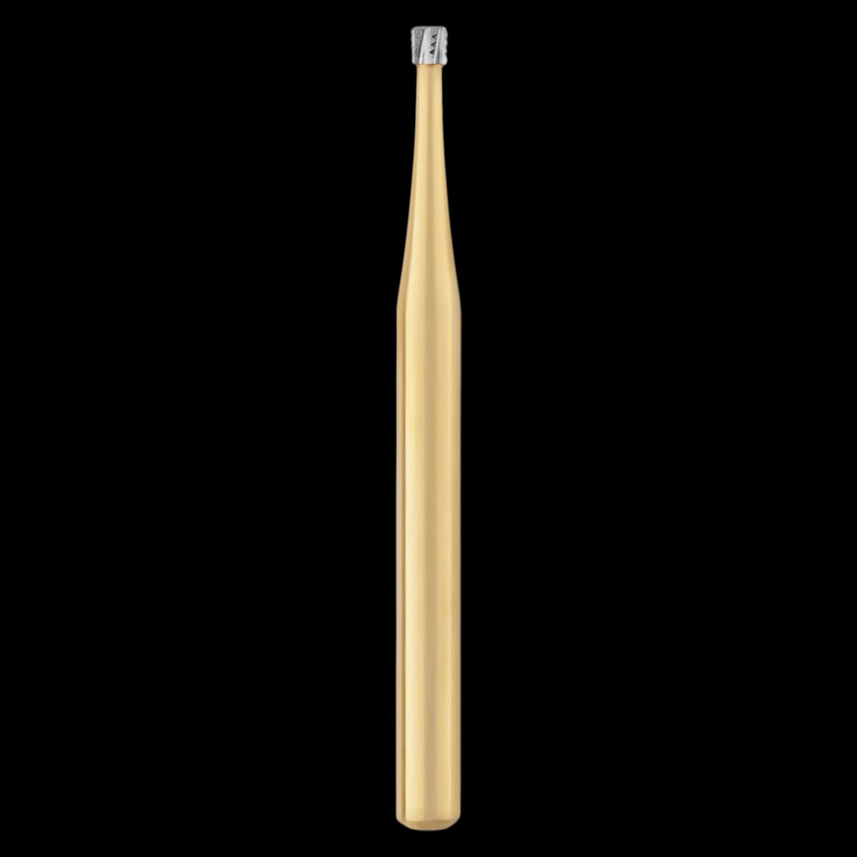 SS White Great White Gold Carbide Bur, Inverted Cone, Friction Grip, Sterile, #35 (GW35), 25/Roll - GW35 Great White Gold Carbide Sterile Roll of 25 - Image 1