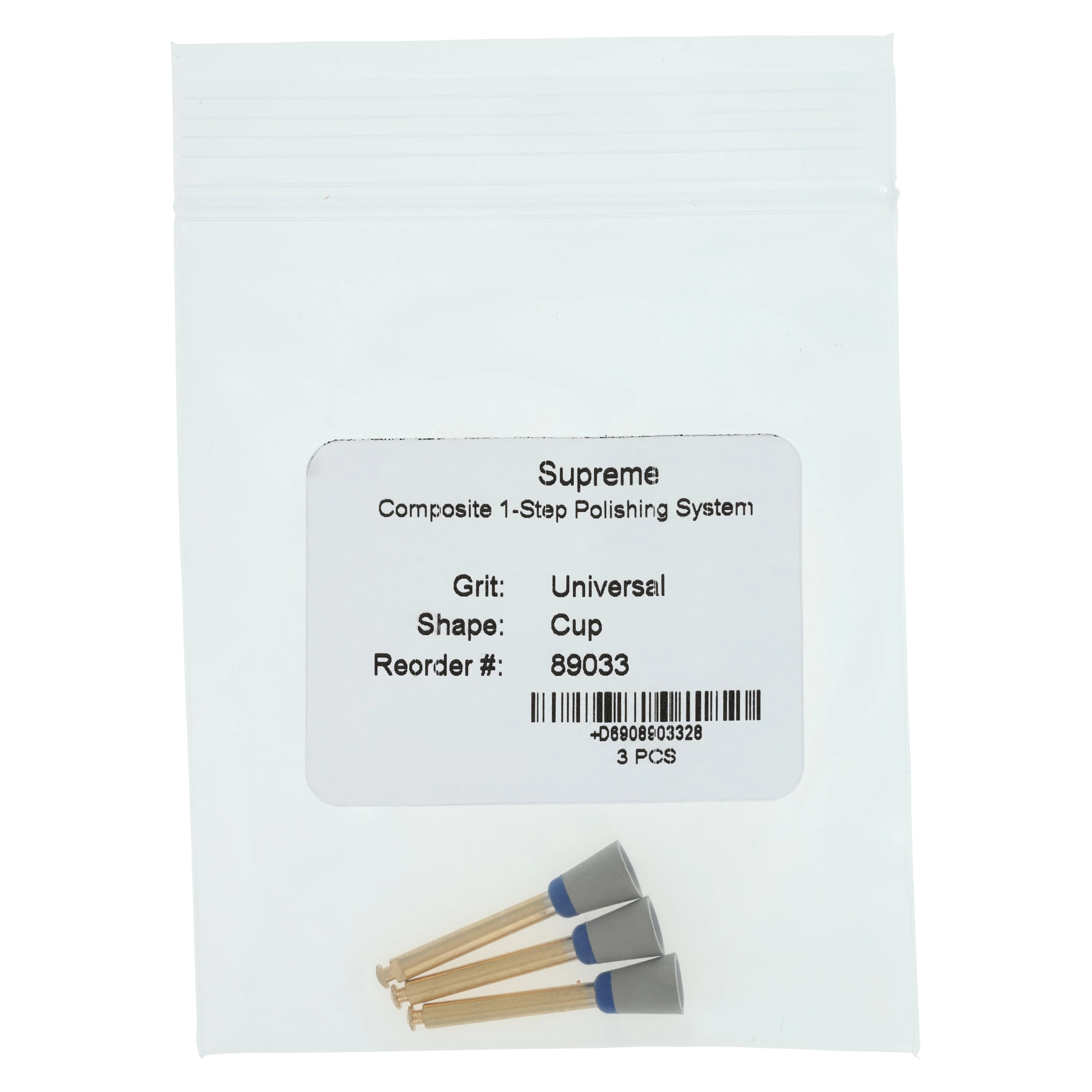 Jazz Supreme Composite 1-Step Universal Polisher Cup, RA, Refill, 3/Pkg, 89033 thumbnail 4