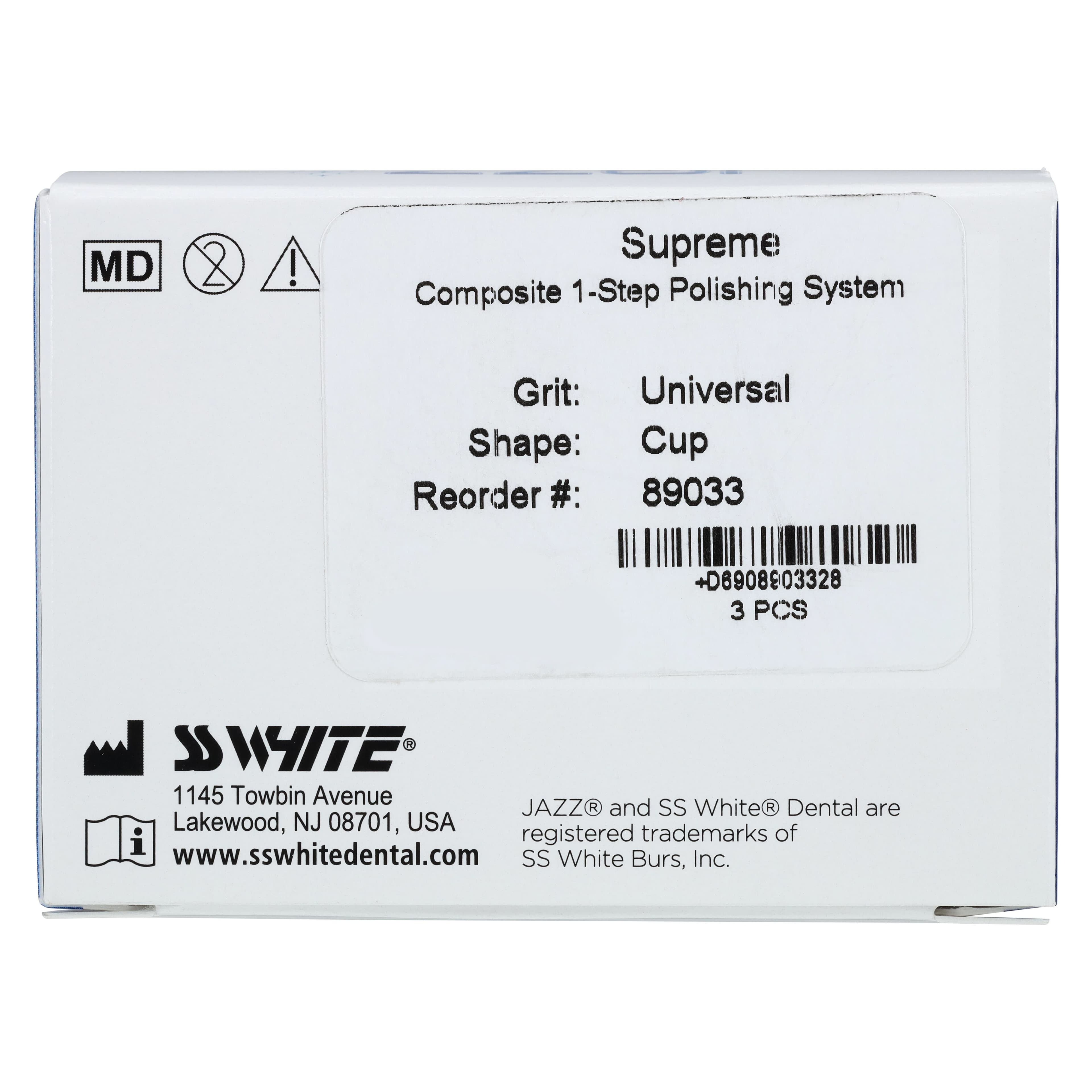 Jazz Supreme Composite 1-Step Universal Polisher Cup, RA, Refill, 3/Pkg, 89033 thumbnail 5