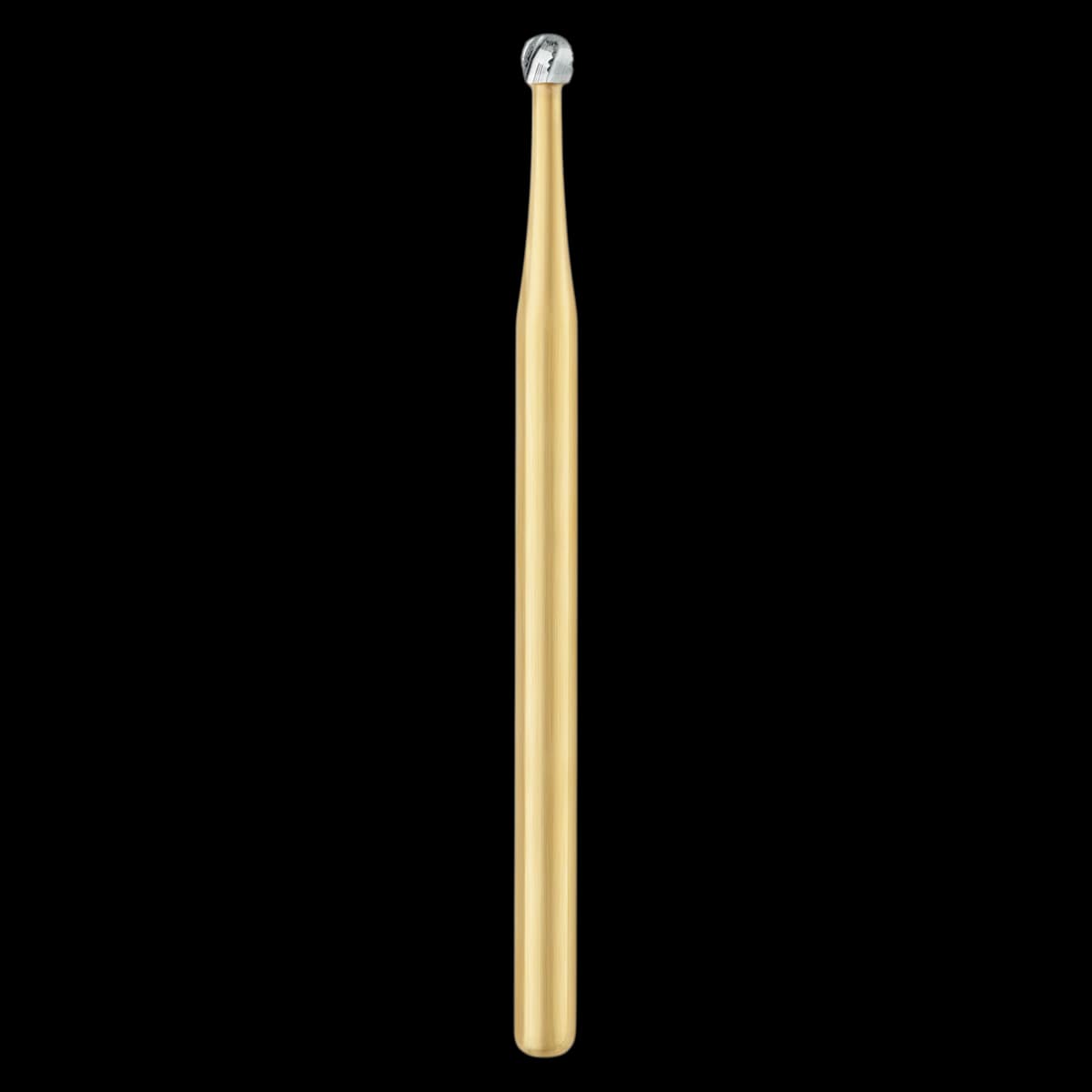 SS White Great White Gold Series Sterile Carbide Bur, Round, FG Long, #4 (GWSL 4), 25/Roll - GWSL 4 Great White Gold Round Carbide Sterile Roll of 25 - Image 1