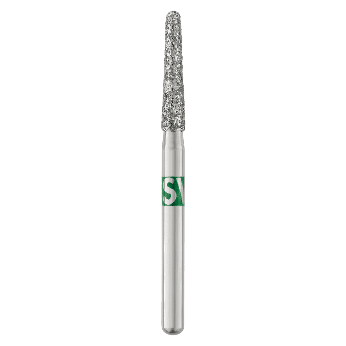 Piranha Diamond Bur FG 856-018C, Friction Grip, Coarse, Round End Taper, 8.0 mm, 25/Pkg - Piranha Diamond FG 856-018C - Image 1