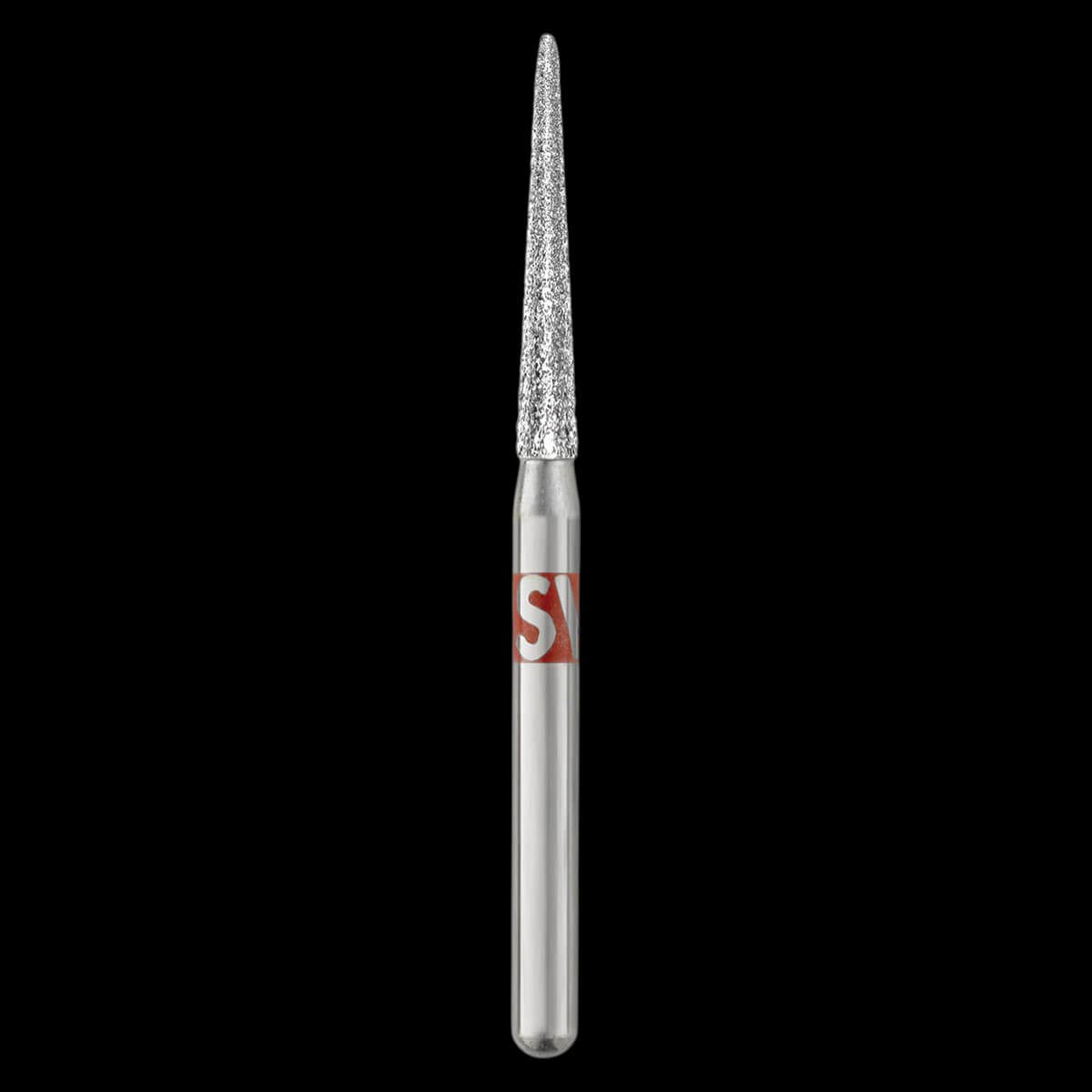 Piranha Diamond Single-Use Burs, FG, Needle, #859-016F, 1.6 mm, Fine Grit, Red, 25/Pk - Piranha Diamond Single-Use Burs, FG, Needle, # 859-014, 1.6 mm, Fine, Red, 25/Pk - Image 1