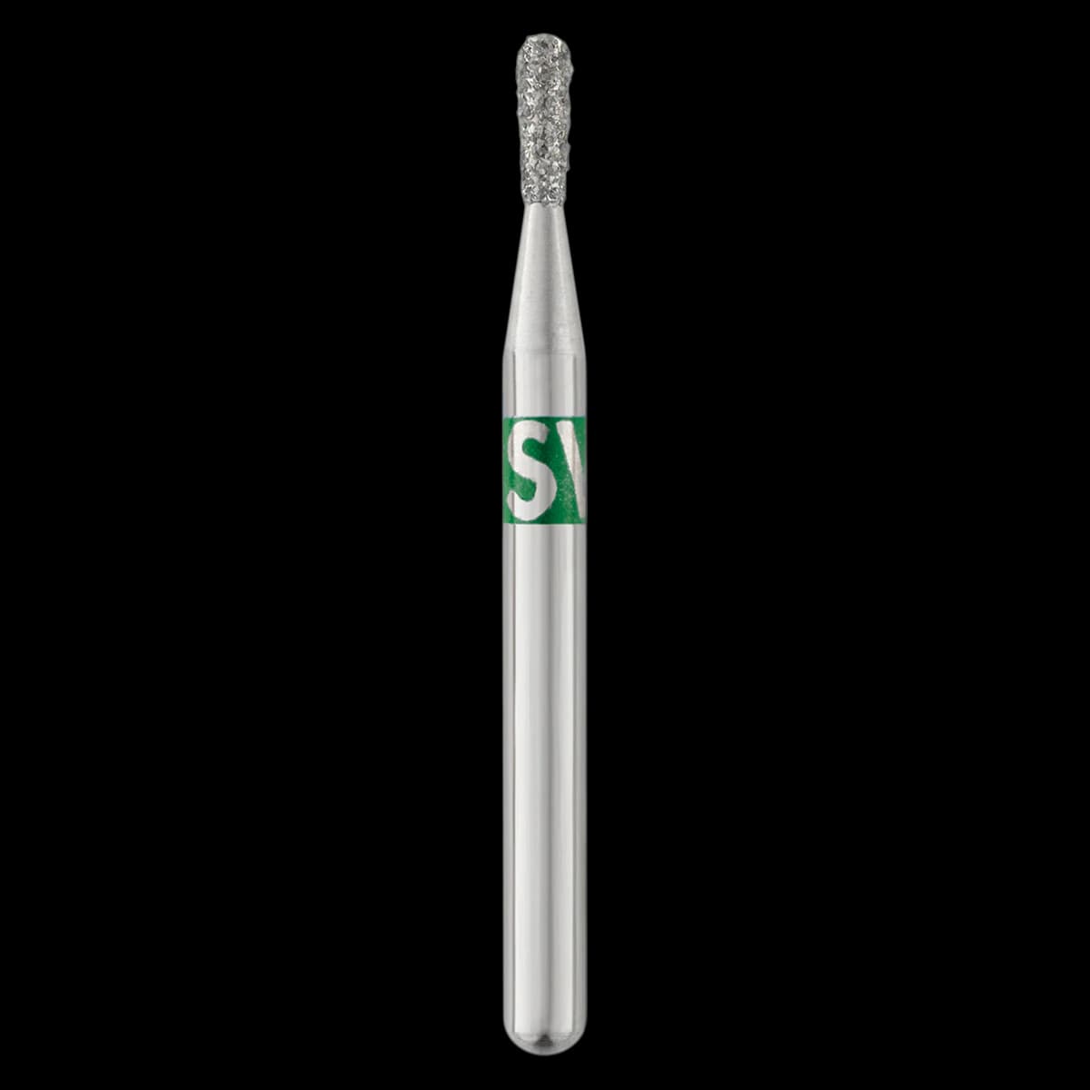 Piranha Diamond Single-Use Burs, FG, Pear, # 830-012, 1.2 mm, Coarse, Green, 25/Pk, 830-012C - Piranha Diamond Single-Use Burs, FG, Pear, # 830-012, 1.2 mm, Coarse, Green, 25/Pk, 830-012C - Image 1
