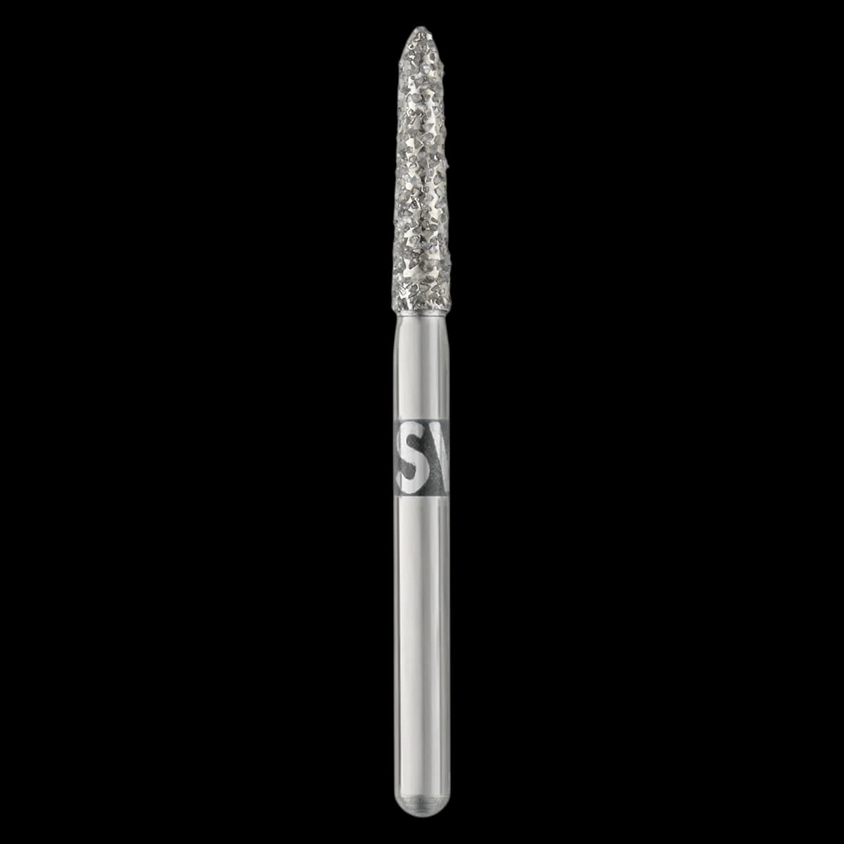 Piranha® Single Patient Use Diamond Bur, Curettage FG, Super Coarse, #878K-018SC, 1.8 mm Diameter, 25/Pkg - Piranha® Single Patient Use Diamonds – Curettage FG, 25/Pkg - Super Coarse, Size #878K-018SC, 1.8 mm Diameter - Image 1