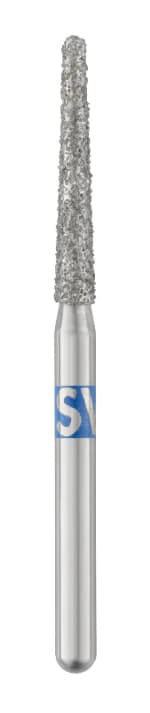 Piranha Diamond Bur FG 850-016M, Friction Grip, Medium Round End Taper, 10.0 mm, 25/Package - Piranha Diamond FG 850-016M - Image 1