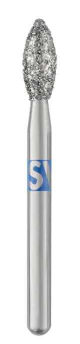 Piranha Diamond FG 368-023M Friction Grip Medium Pointed Football Bur, 5.0 mm, 25/Pk - Piranha Diamond FG 368-023M - Image 1