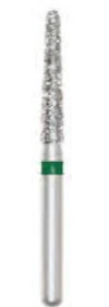 Piranha Diamond Single-Use Burs, FG, Round End Taper, # 856-021, 2.1 mm, Super Coarse, Black, 25/Pk, 856-021SC - Piranha Diamond Single-Use Burs, FG, Round End Taper, # 856-021, 2.1 mm, Super Coarse, Black, 25/Pk, 856-021SC - Image 1