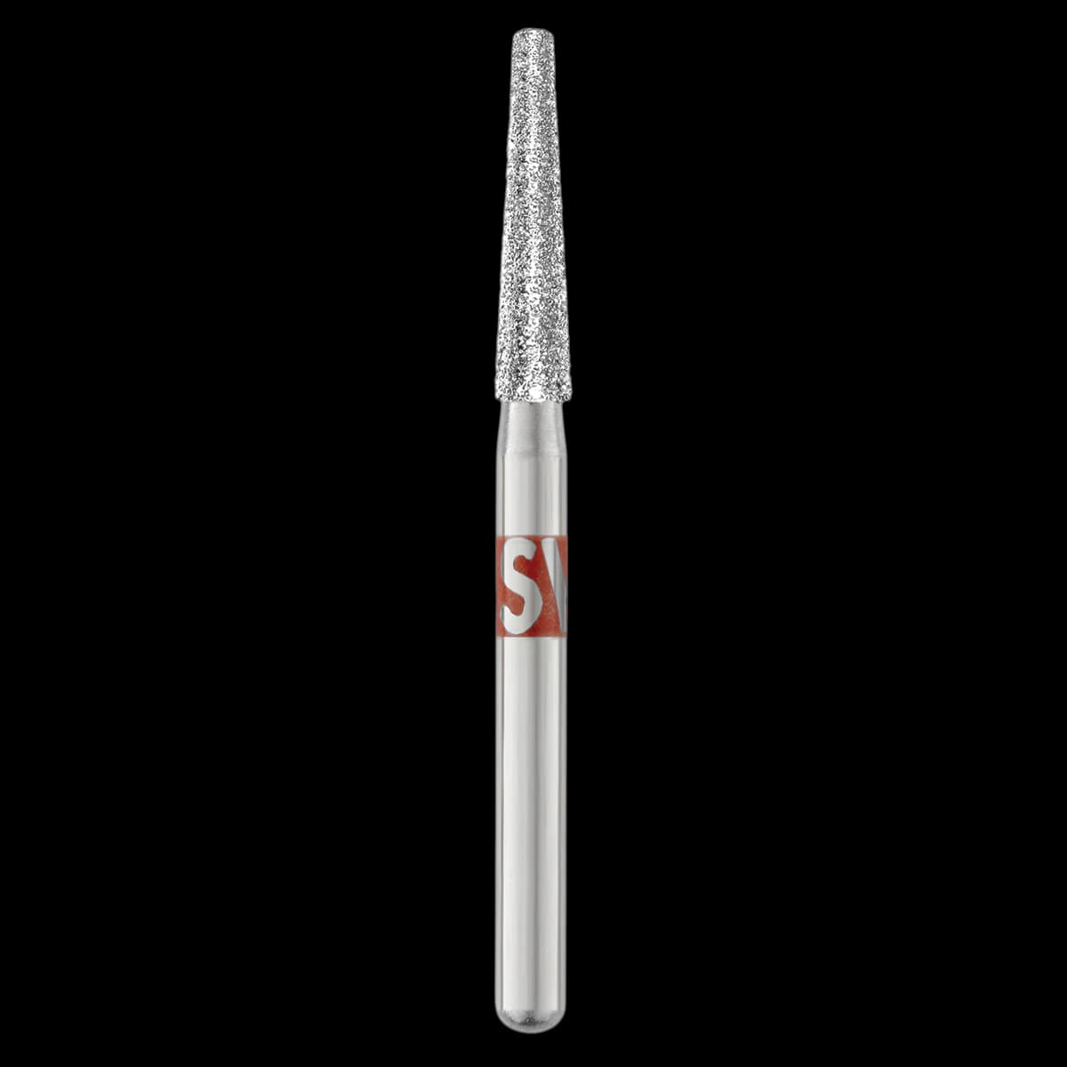 Piranha Diamond Single-Use Burs, FG, Round End Taper, #856-018F, 1.8 mm, Fine, Red, 25/Pk - Piranha Diamond Single-Use Burs, FG, Round End Taper, # 856-018, 1.8 mm, Fine, Red, 25/Pk, 856-018F - Image 1