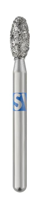Piranha Diamond Single-Use Burs, FG, Football, #379-023M, 2.3 mm, Medium, Blue, 25/Pk - Piranha Diamond Single-Use Burs, FG, Football, # 379-023, 2.3 mm, Medium, Blue, 25/Pk - Image 1