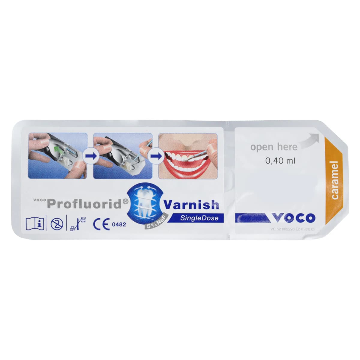 Profluorid 5% Sodium Fluoride Varnish, SingleDose, Caramel, 0.4 mL, 50/Pack, 2226 thumbnail 2