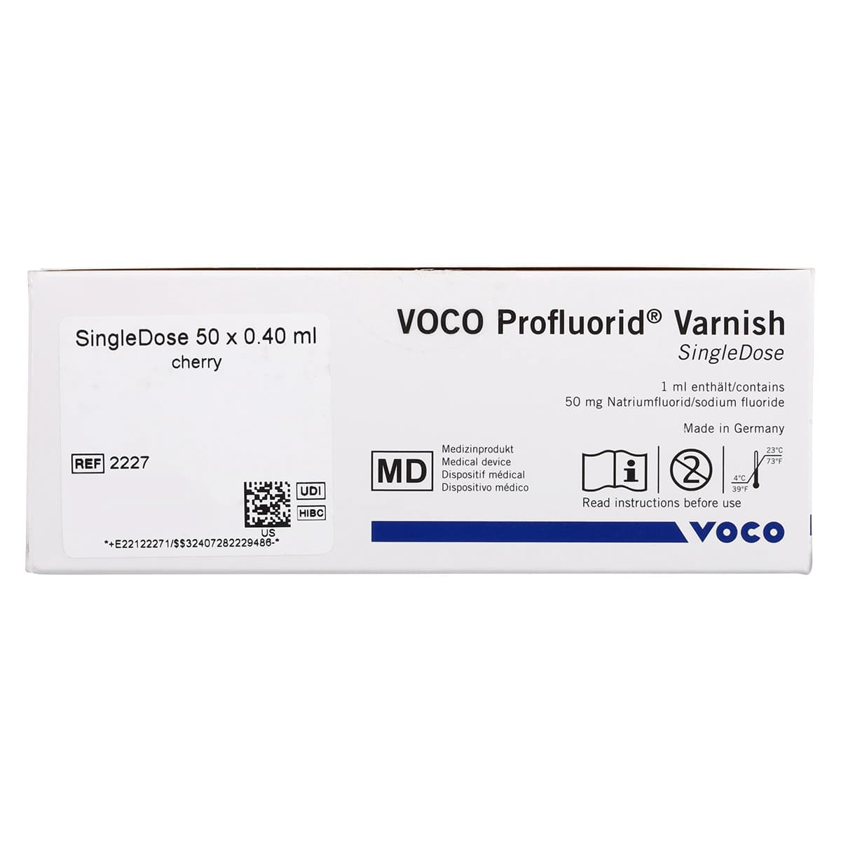 VOCO Profluorid 5% Sodium Fluoride Varnish, Cherry, Single-Dose 0.4 mL, 50/Pkg, 2227 thumbnail 3