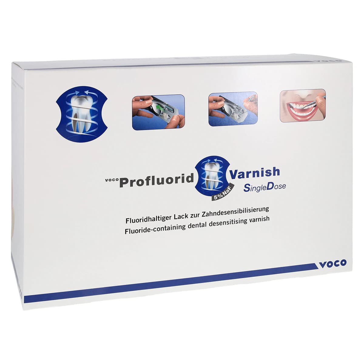 VOCO Profluorid 5% Sodium Fluoride Varnish, SingleDose, Caramel, 0.4 mL, 200/Bx, 2229 - Profluorid Varnish .4ml SingleDose Caramel Pack of 200 - Image 1