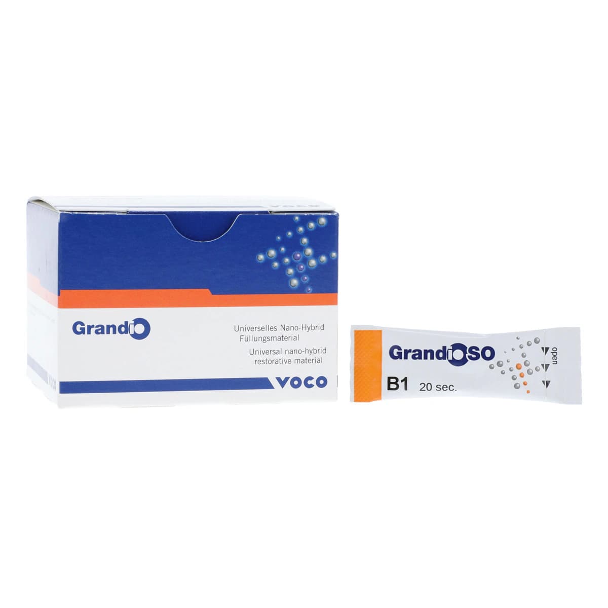 GrandioSO Universal Nanohybrid Composite, Light-Cure, 0.25 g Capsules, Shade B1, 16/Pk, 2659 - GrandioSO .25g Capsule Shade B1 Pack of 16 - Image 1