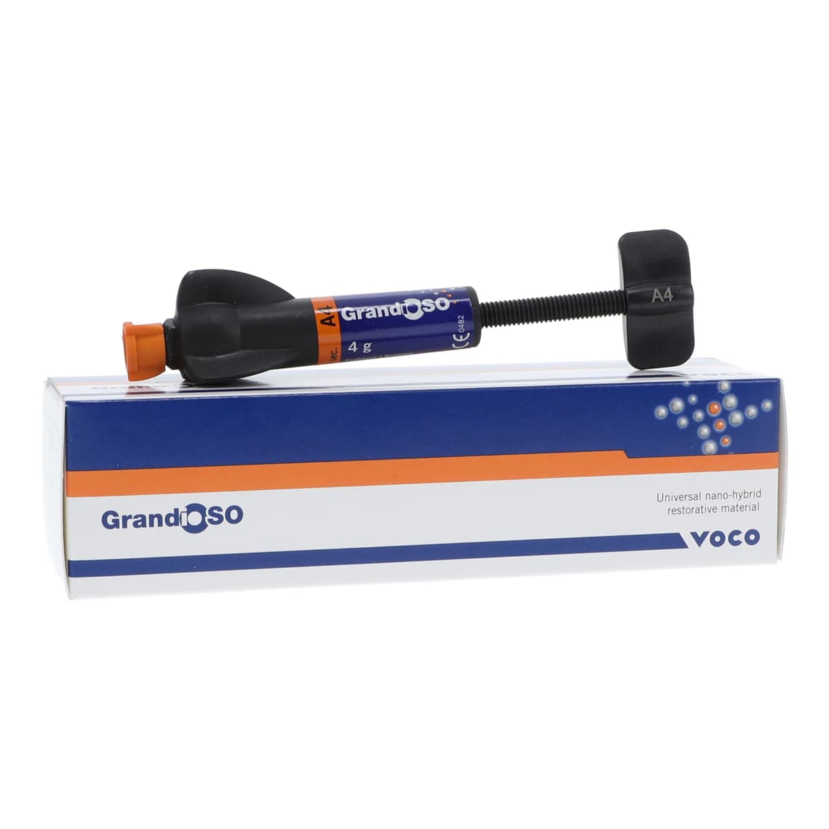 GrandioSO Universal Nanohybrid Restorative, 4g Syringe Refill, Shade A4, 2615 - GrandioSO 4g Syringe Shade A4 - Image 1