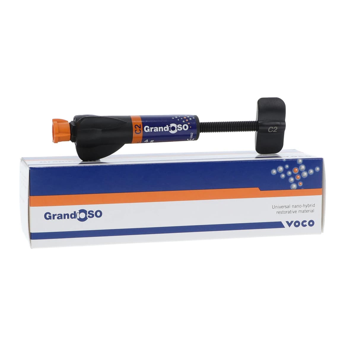 Voco GrandioSO Universal Nanohybrid Restorative Composite, 4g Syringe, Shade C2 - GrandioSO 4g Syringe Shade C2 - Image 1