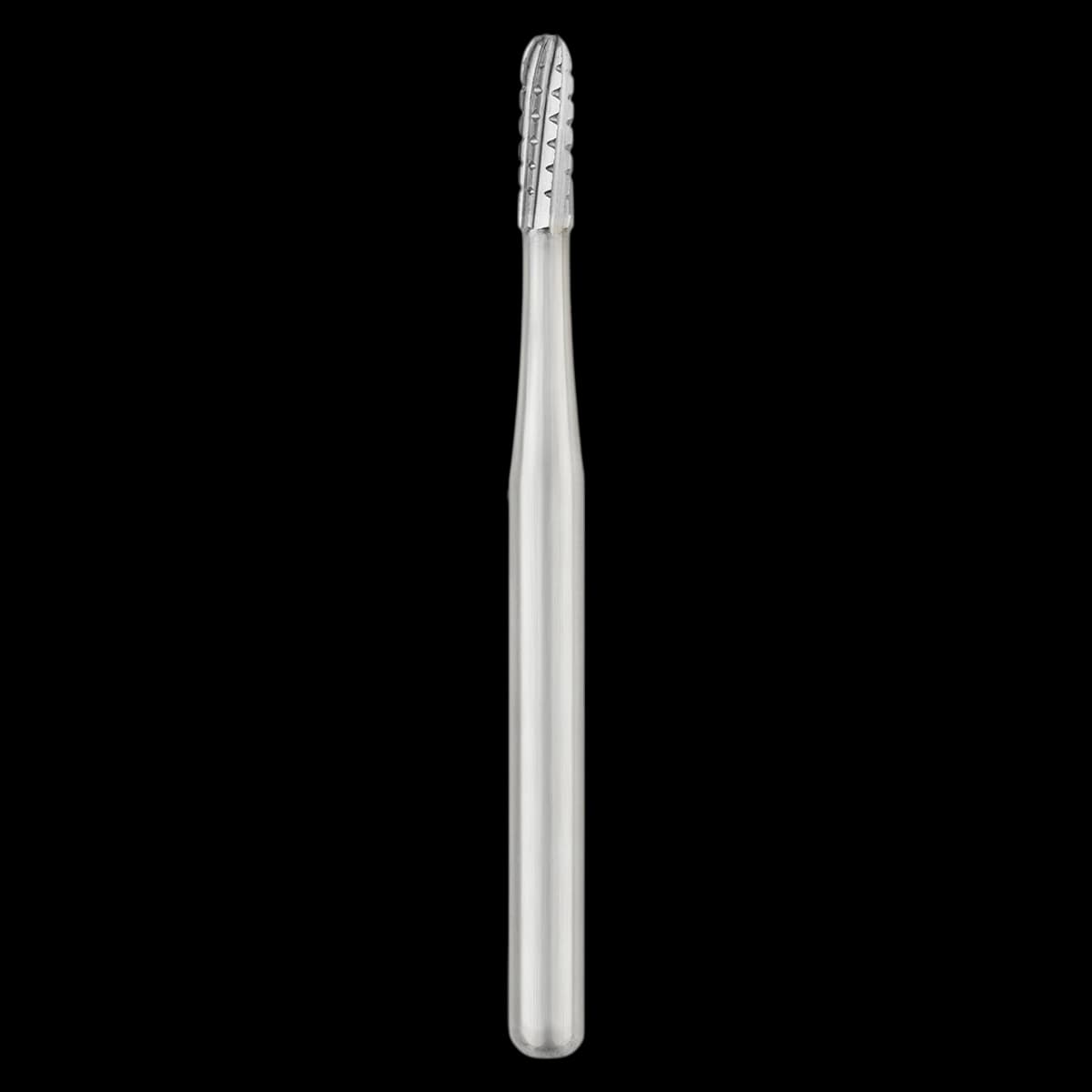 SS White FG #1558 Straight Round End Cross Cut Fissure Carbide Bur, 1.2 mm Diameter, 3.8 mm Length, 10/Pk, 15024 - Standard Operative Carbide Burs, FG, Straight Round End Cross Cut Fissure, # 1558, 10/Pk, 15024 - Image 1