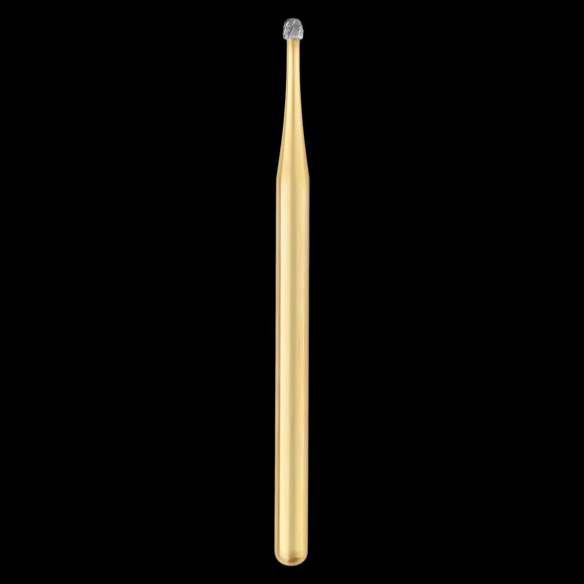 SS White Great White Gold Series Sterile Carbide Bur, FG Round #2SL, 25/Roll, GWSL 2 - GWSL 2 Great White Gold Round Carbide Sterile Roll of 25 - Image 1