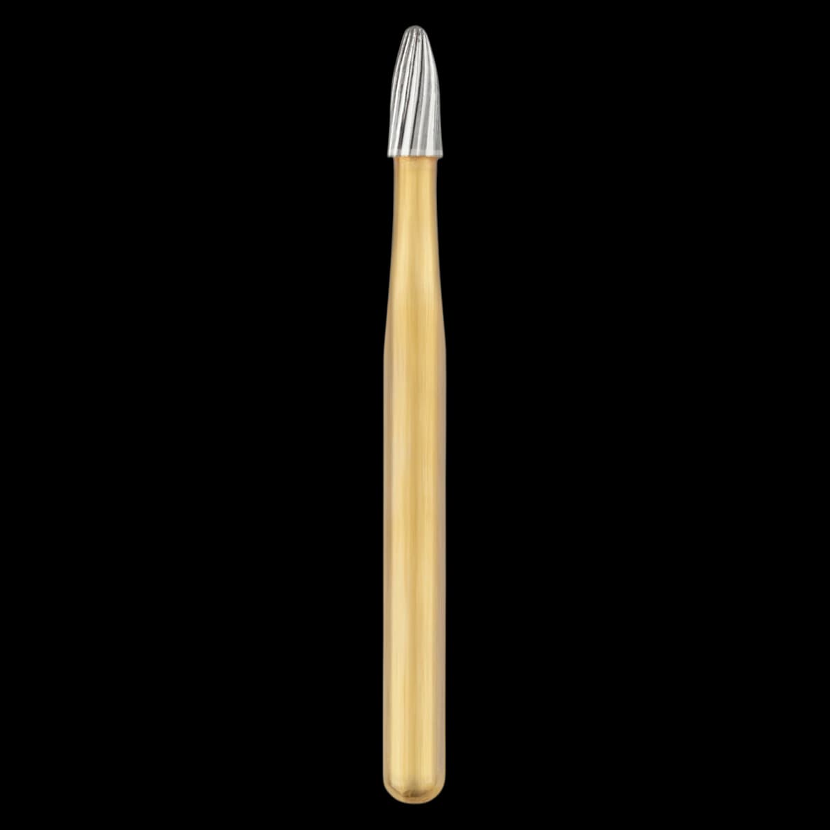 SS White® #8404 Sterile Trimming and Finishing Carbide Bur, FG, Football/Egg Shape, 20 Blade, 25/Pkg - SS White® Trimming and Finishing Sterile Carbide Burs – FG, Football, 25/Pkg - 20 Blade, # 8404 - Image 1