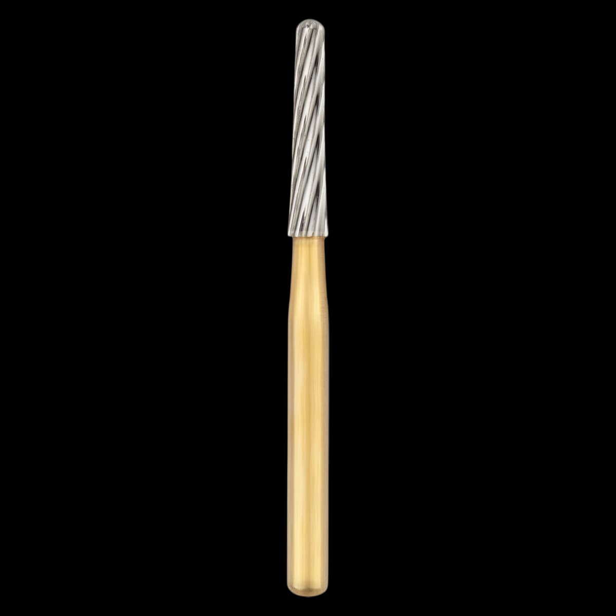SS White 7675 Trimming & Finishing Carbide Bur, 12-Blade, FG, Tapered Fissure, Round End, Sterile, 25/Roll - 7675 Blade Finish Dur Finish Sterile 12 Blades Roll of 25 - Image 1