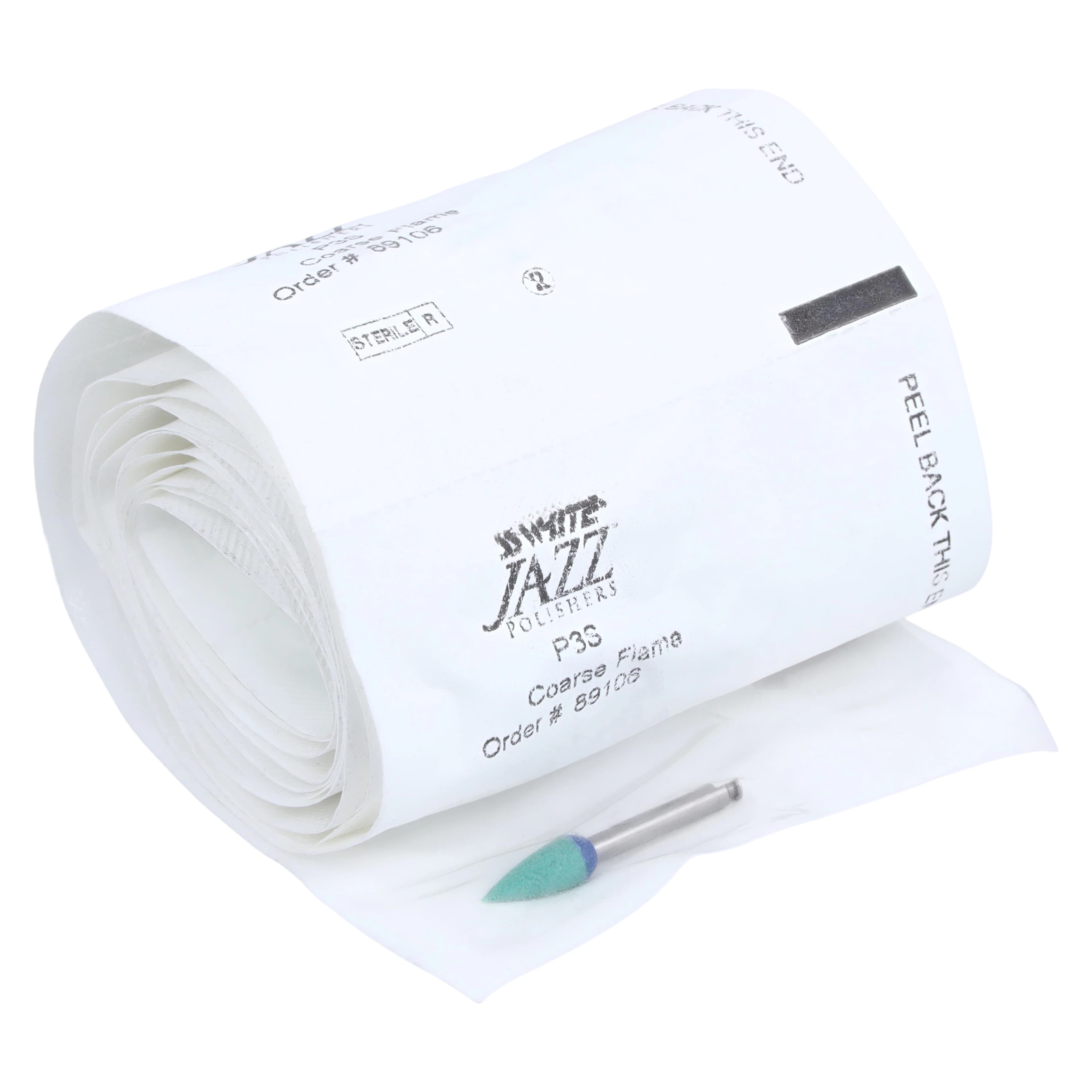 SS White Jazz Polisher P3S Coarse Flame, RA Latch-Type, Sterile, Roll of 25 thumbnail 2