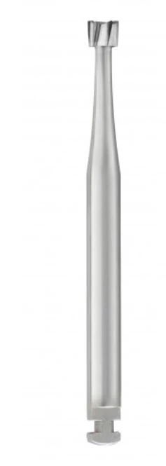 SS White #37 Sterile Carbide Bur, RA (Right-Angle) Latch, Straight Fissure, Flat End, Plain, 25/Pkg - 37 Bur Carbide Sterile RA Roll of 25 - Image 1