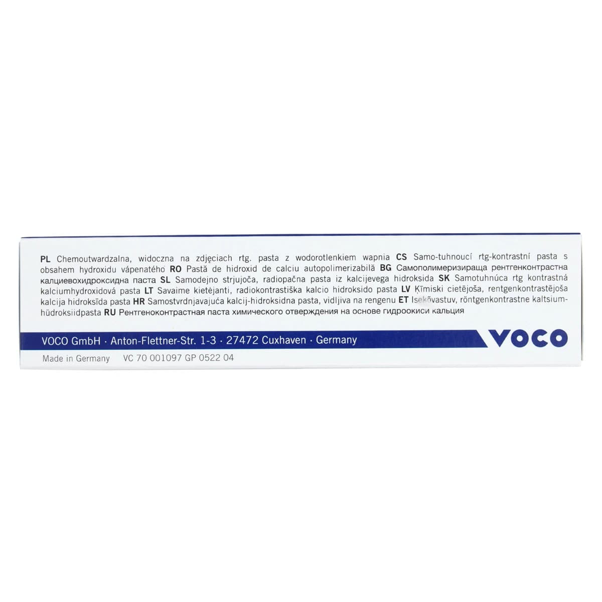 VOCO Calcimol Calcium Hydroxide Paste, Self-Cured, 13g Base & 11g Catalyst Kit thumbnail 6