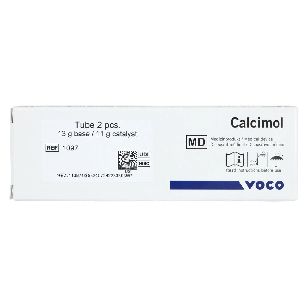 VOCO Calcimol Calcium Hydroxide Paste, Self-Cured, 13g Base & 11g Catalyst Kit thumbnail 7