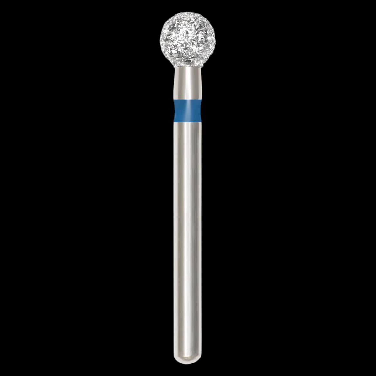 SS White Revelation Diamond Bur, Friction Grip, Medium, Round 801-029M, 5/Pack - Revelation Diamond 801-029M - Image 1