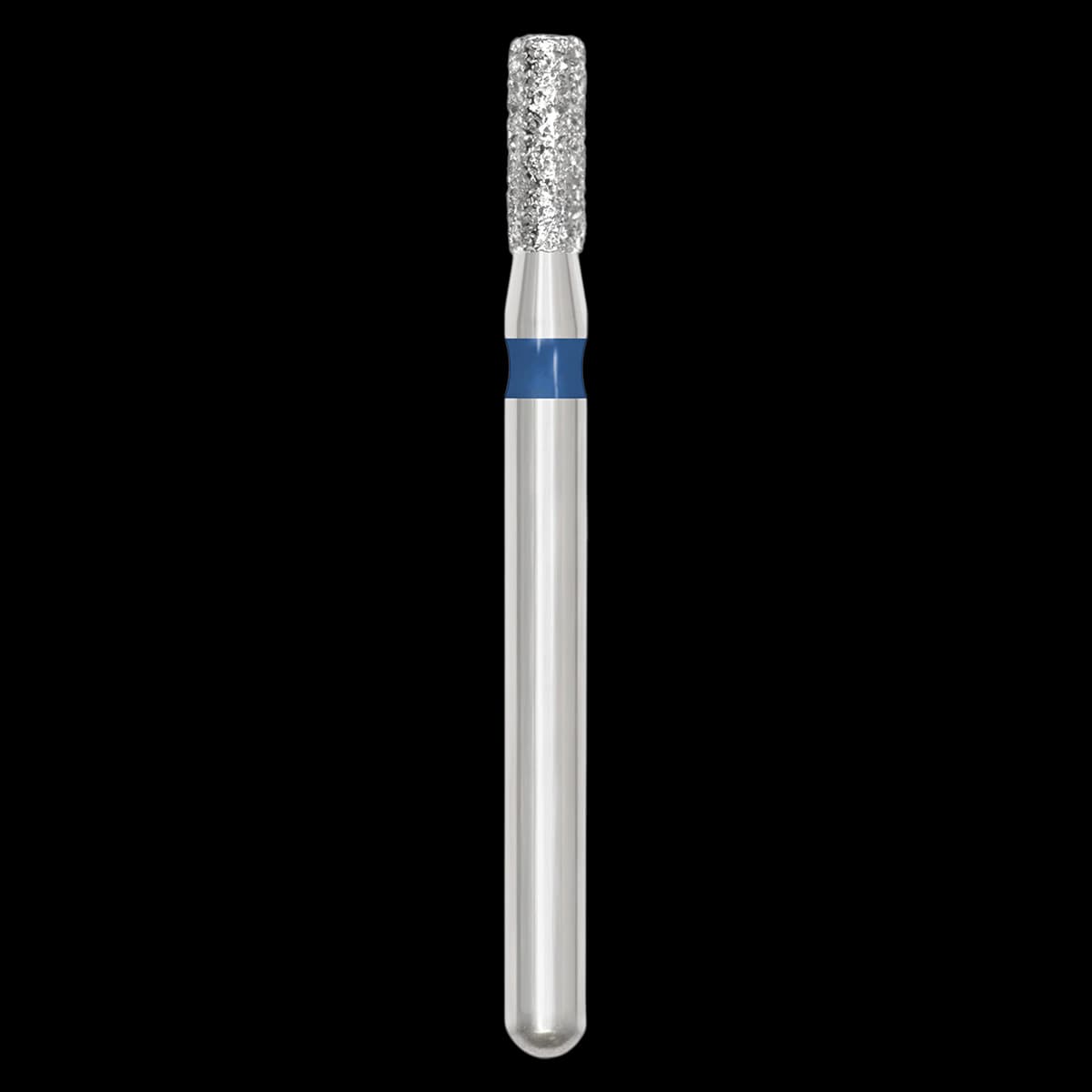 SS White Revelation Diamond Bur, Friction Grip, Medium Grit, Flat End Cylinder, 835-014M, 5/Pack - Revelation Diamond 835-014M - Image 1