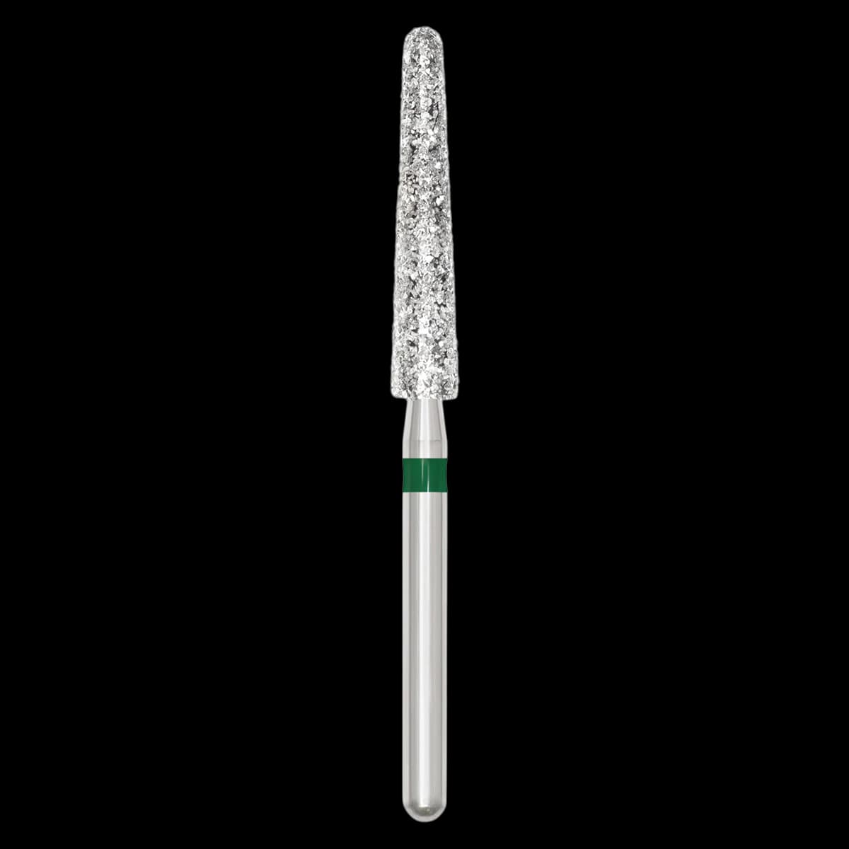SS White Revelation Diamond Bur, Friction Grip, Coarse, Long Round End Taper, 850L-024C, 5/Pack - Revelation Diamond 850L-024C - Image 1