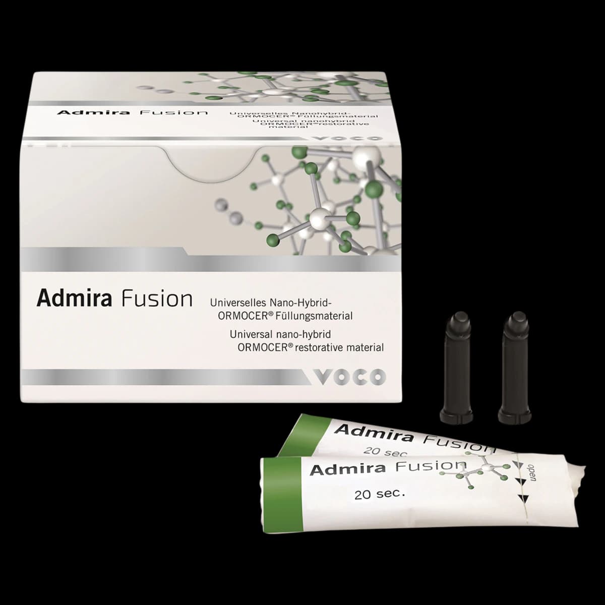VOCO Admira Fusion Nanohybrid Ormocer Composite, Light-Cure, Capsule Refill, 0.2 g, Universal Viscosity, Shade A1, 15/Pk, 2782 - Admira Fusion Nanohybrid Ormocer Composite, Light-Cure, Capsule Refill, 0.2 g, Universal Viscosity, A1, 15/Pk, 2782 - Image 1