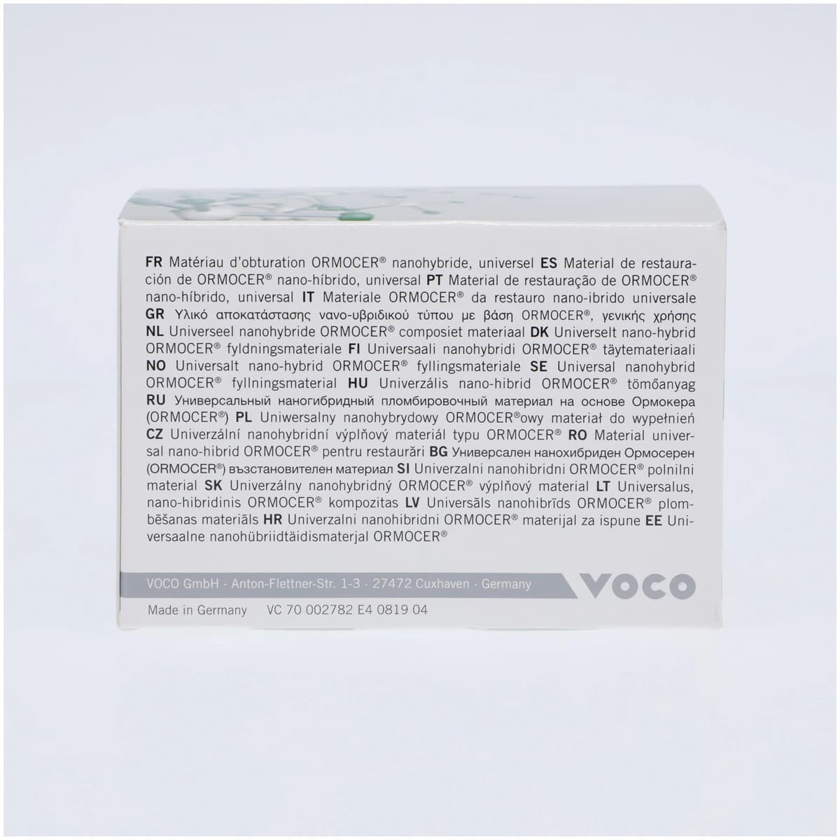 Admira Fusion Universal Nano-ORMOCER Composite, Light-Cure, Capsule Refill, 0.2 g, Shade A3.5, 15/Pk, 2786 thumbnail 3