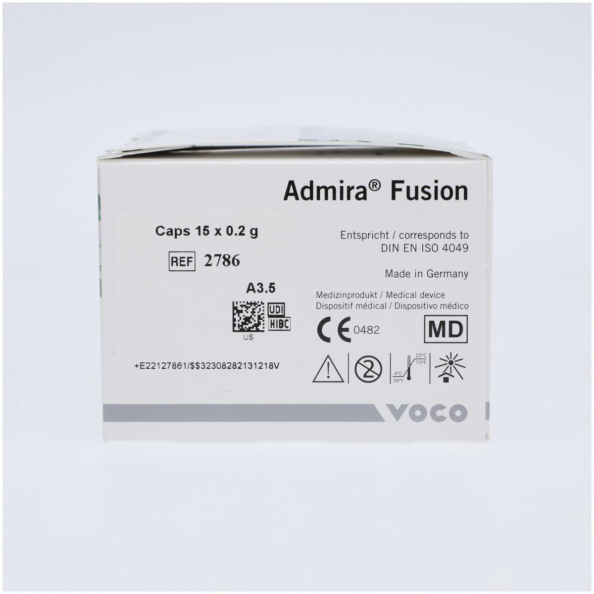 Admira Fusion Universal Nano-ORMOCER Composite, Light-Cure, Capsule Refill, 0.2 g, Shade A3.5, 15/Pk, 2786 thumbnail 5
