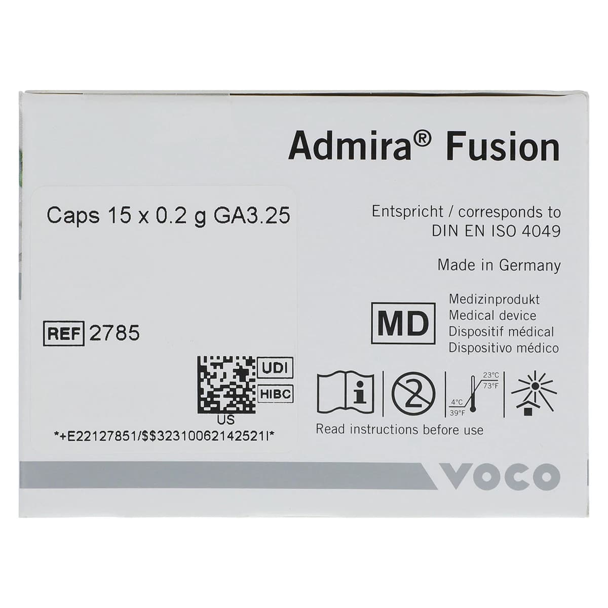 Admira Fusion Universal Nano-ORMOCER Restorative Composite Capsules, Shade GA3.25, 0.2 g, 15/Pack thumbnail 6