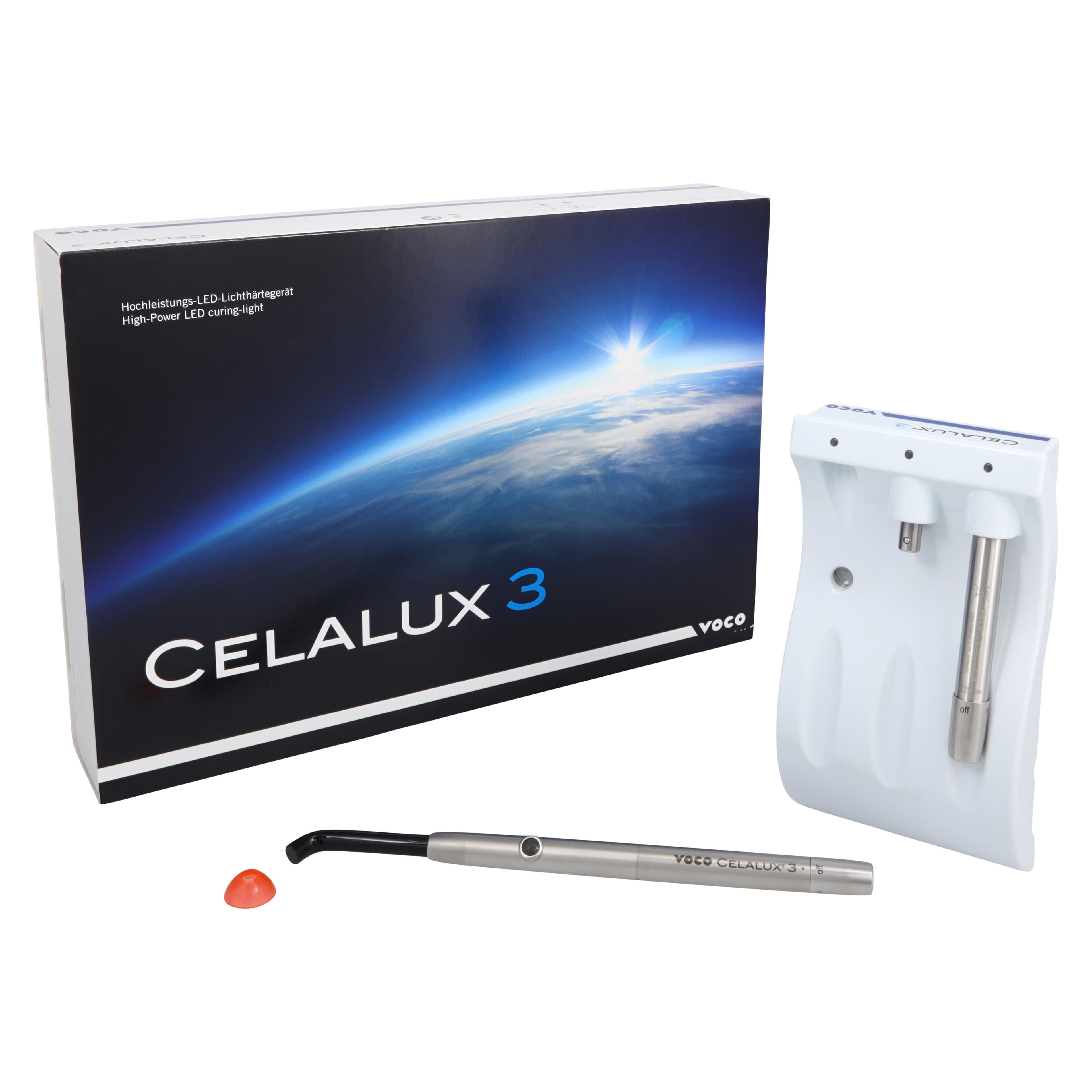 VOCO Celalux 3 LED Curing Light, Cordless, 1,300 mW/cm², Includes Handpiece, Charger, 2 Batteries, 8mm Light Guide thumbnail 2