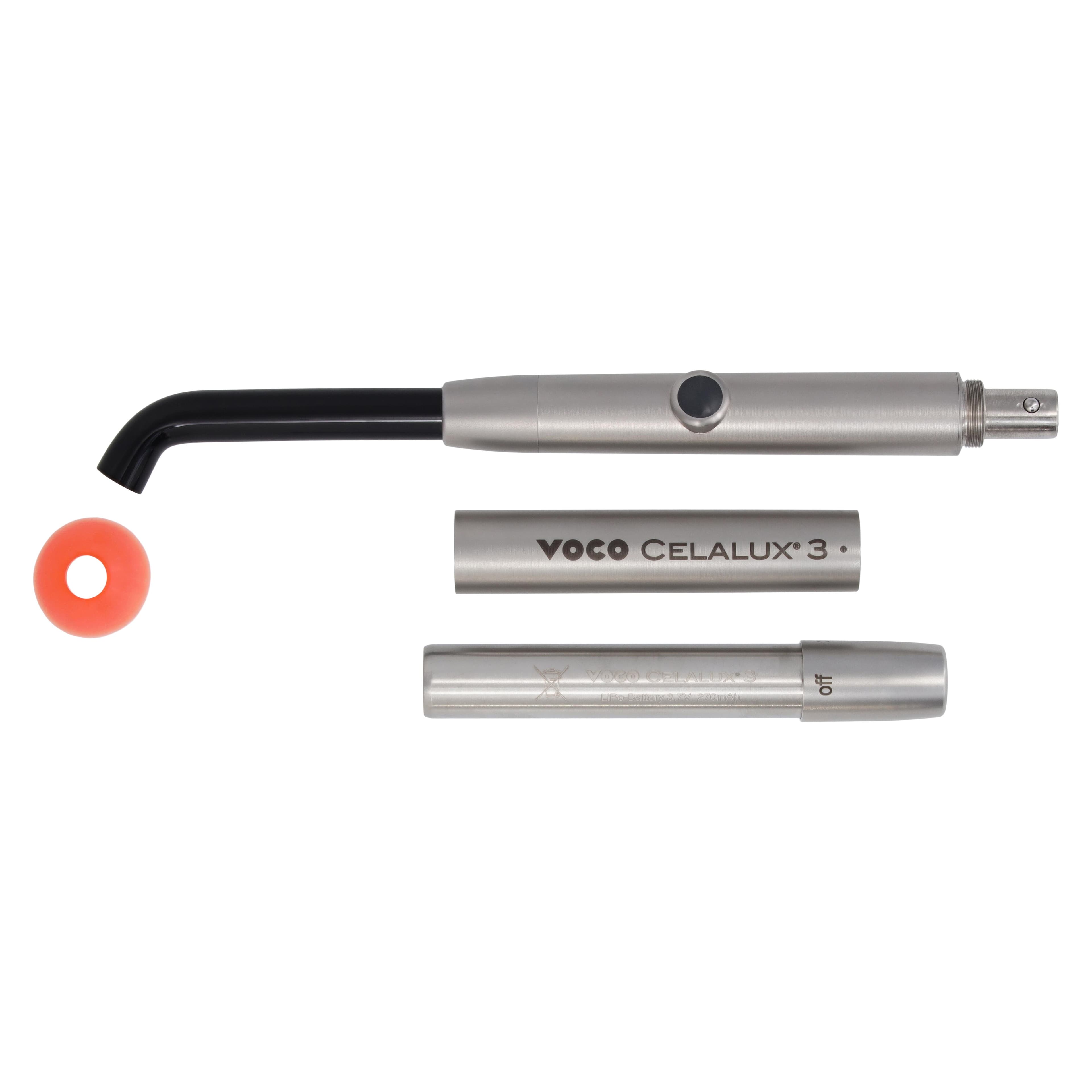VOCO Celalux 3 LED Curing Light, Cordless, 1,300 mW/cm², Includes Handpiece, Charger, 2 Batteries, 8mm Light Guide thumbnail 3