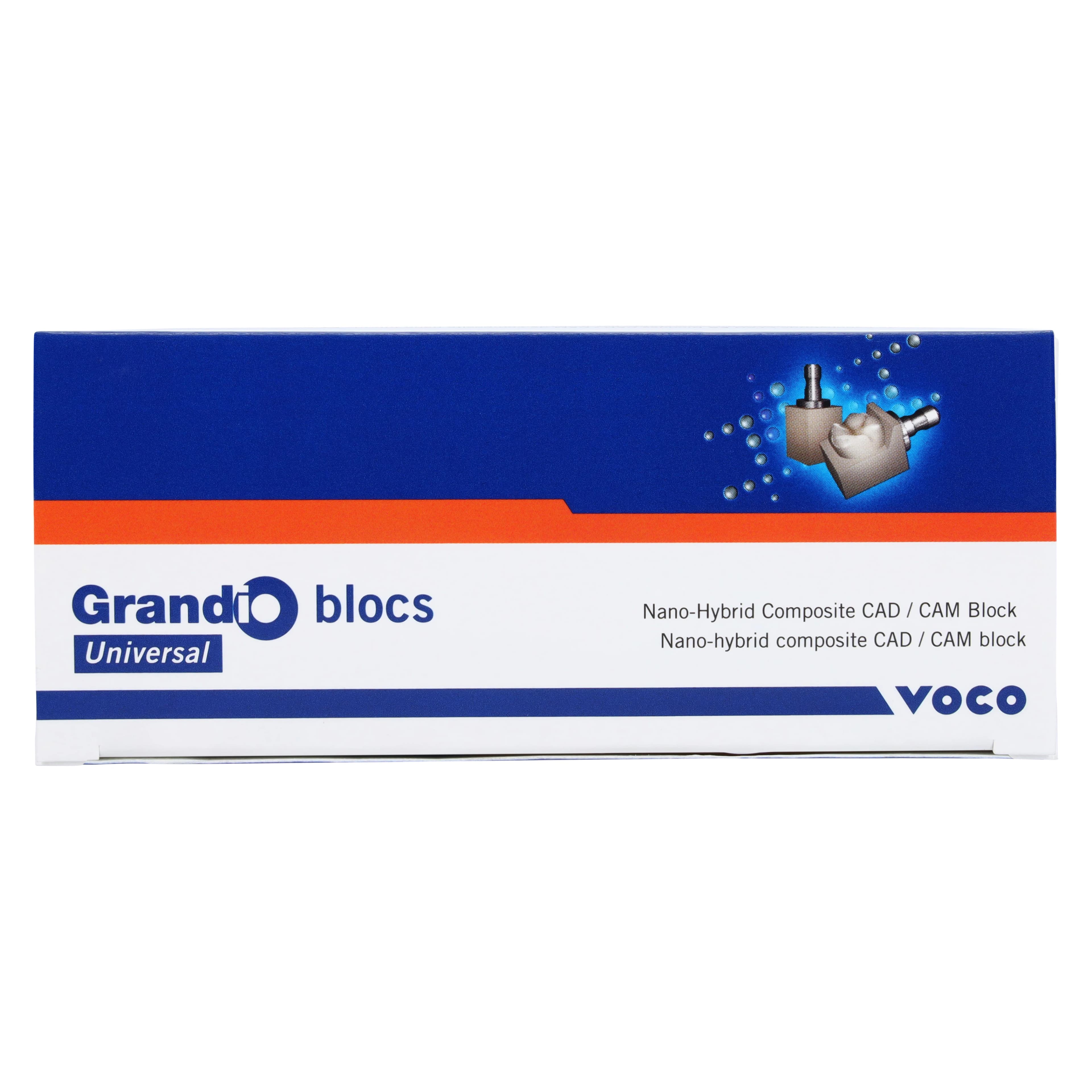 Grandio Blocs CAD/CAM Resin Nano-Ceramic Hybrid Blocks, A2, Low Translucency, Size 14L, 5/Pack thumbnail 2