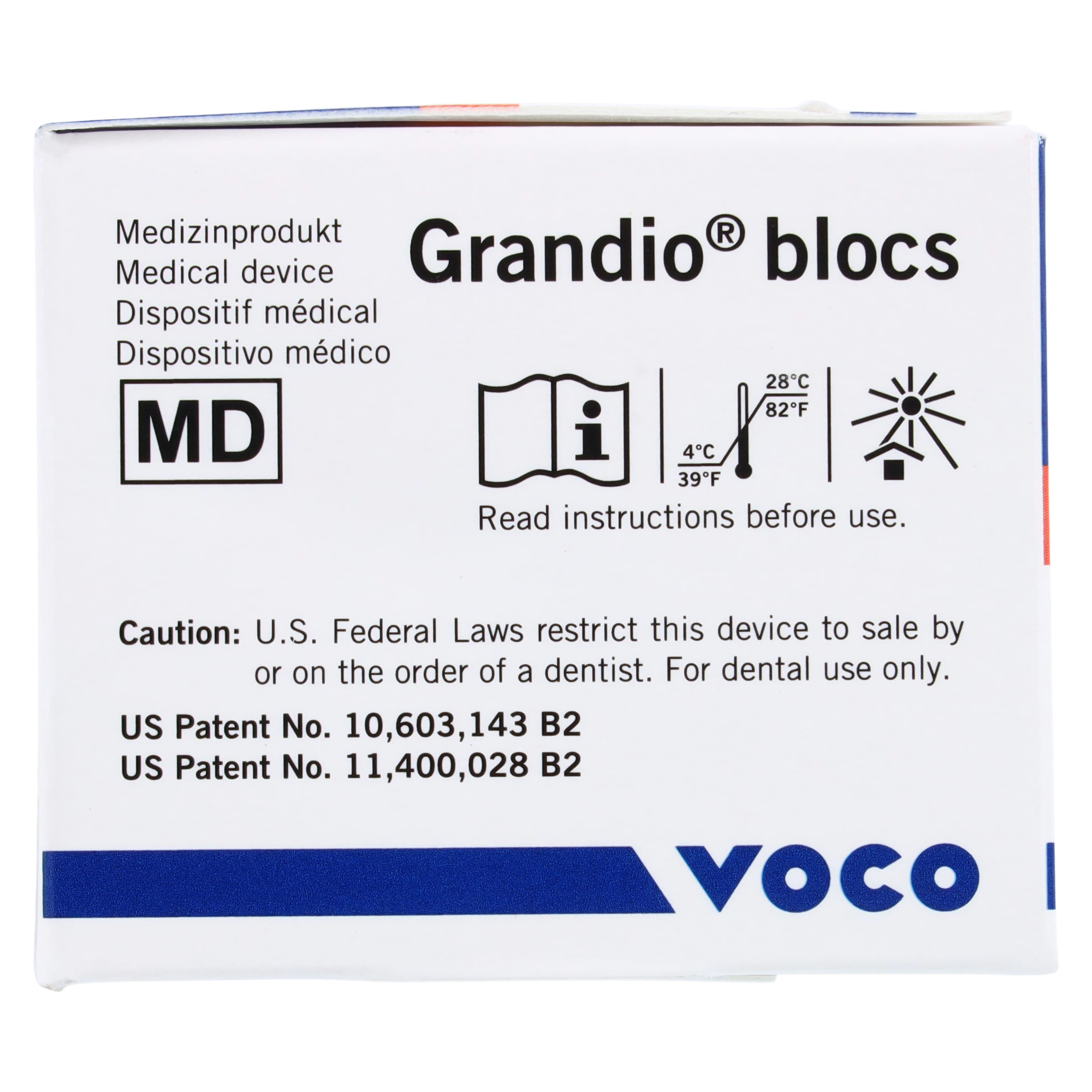 Grandio blocs No. 14L A3 High Translucent CAD/CAM Milling Blocks, Pack of 5 thumbnail 4