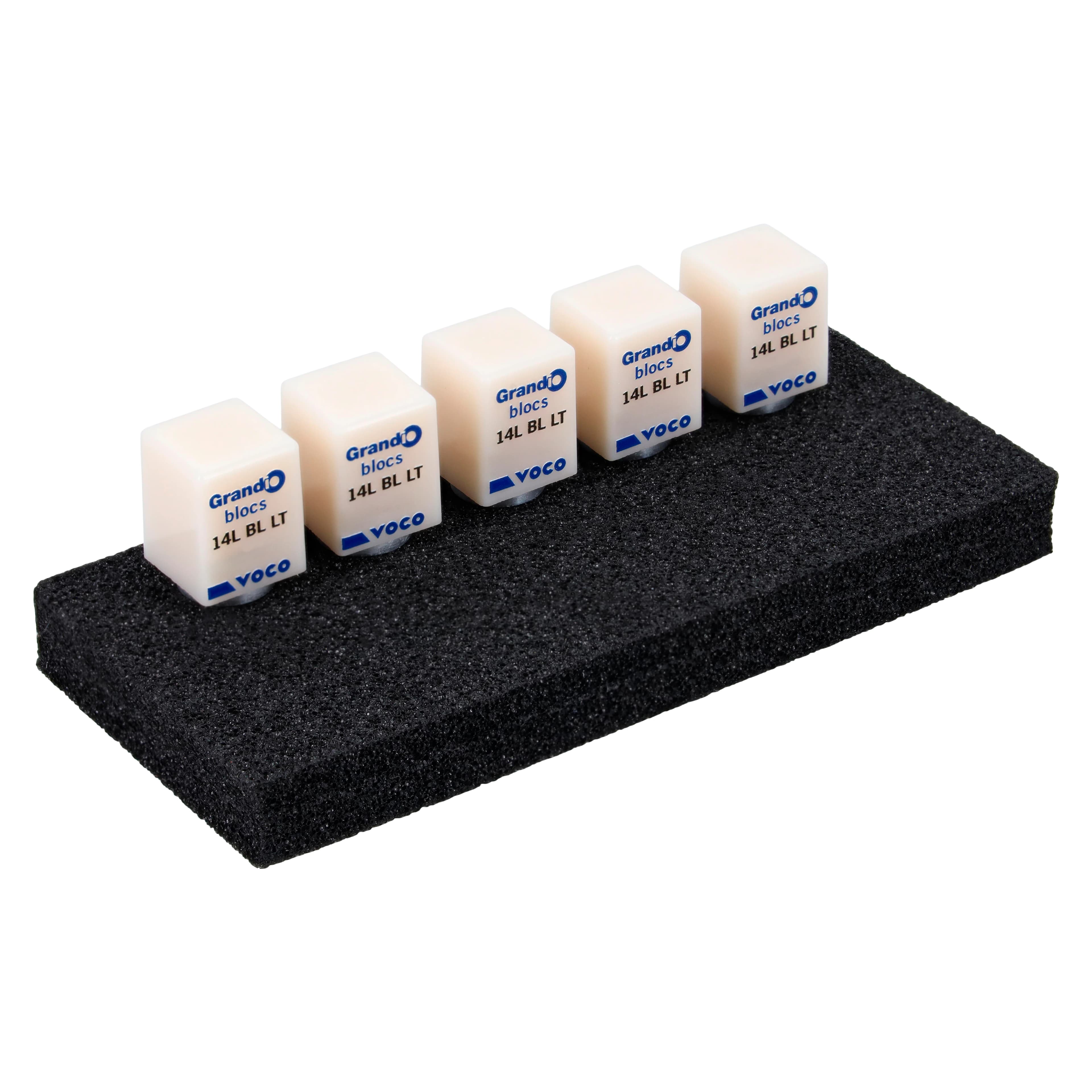Grandio Blocs Universal Nano-Ceramic Hybrid CAD/CAM Milling Blocks, Low Translucency, Size 14L, Shade BL, 5/Pkg thumbnail 2