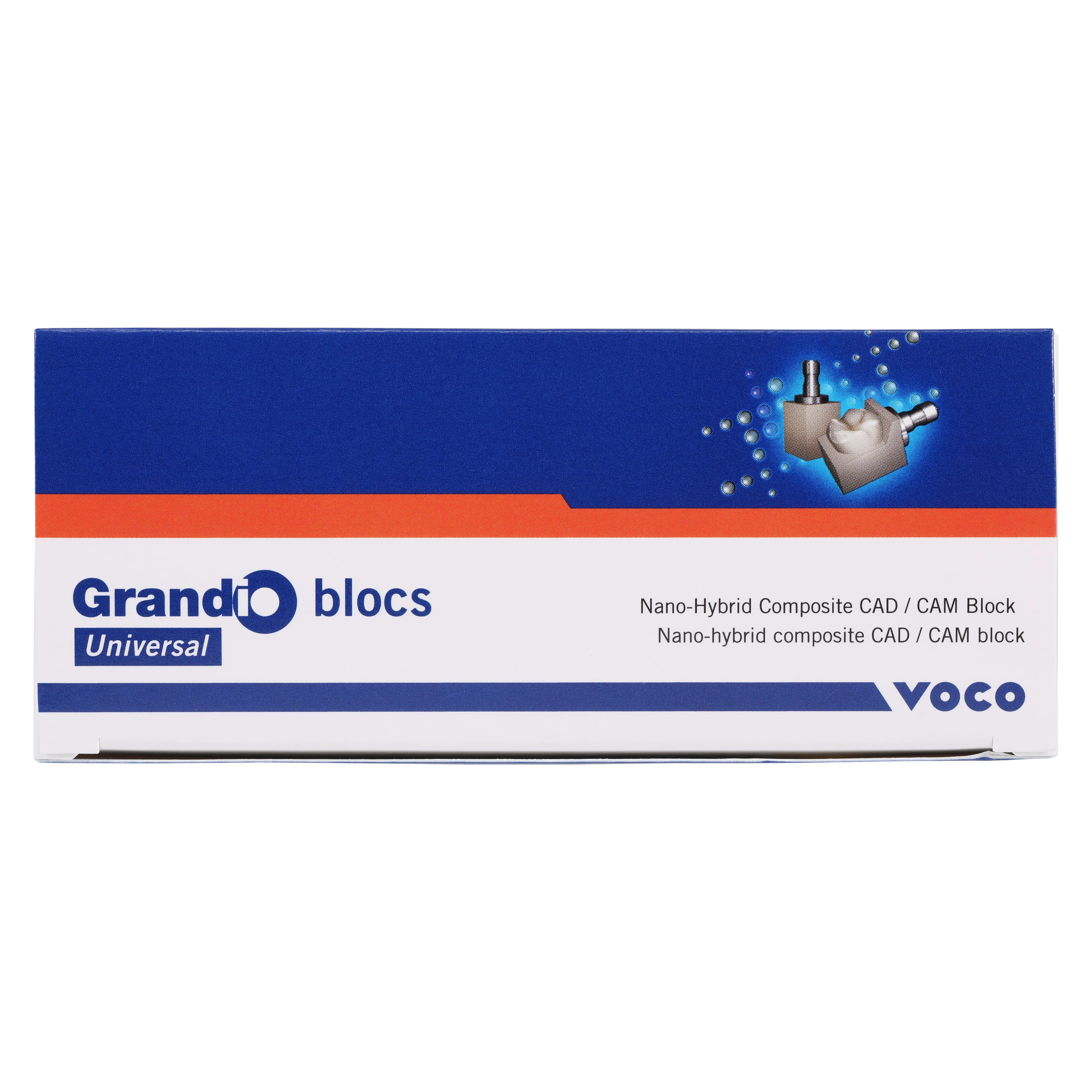 Grandio Blocs Universal Nano-Ceramic Hybrid CAD/CAM Milling Blocks, Low Translucency, Size 12, Shade A1, 5/Pkg thumbnail 2
