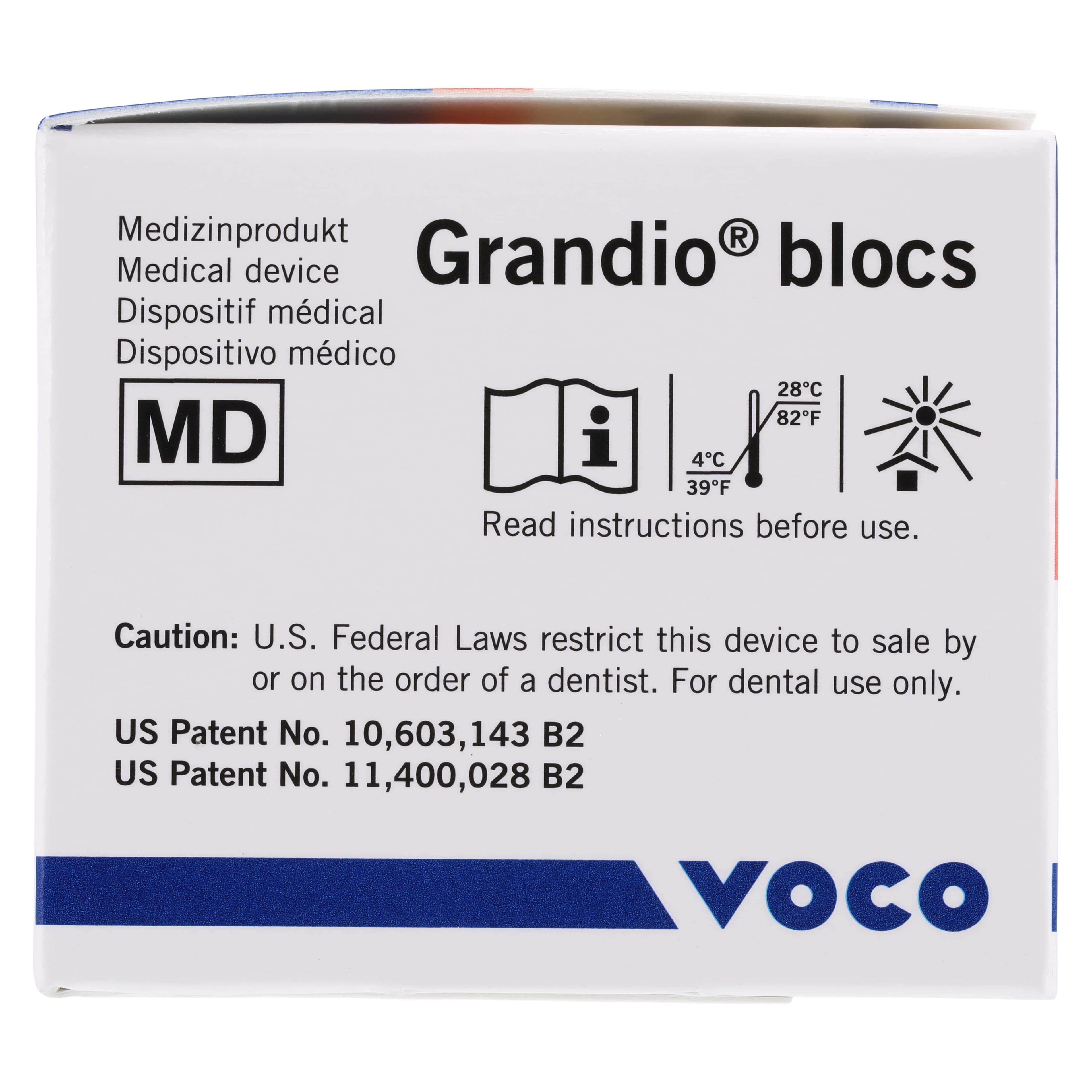 Grandio Blocs Universal Nano-Ceramic Hybrid CAD/CAM Milling Blocks, Low Translucency, Size 12, Shade A1, 5/Pkg thumbnail 4