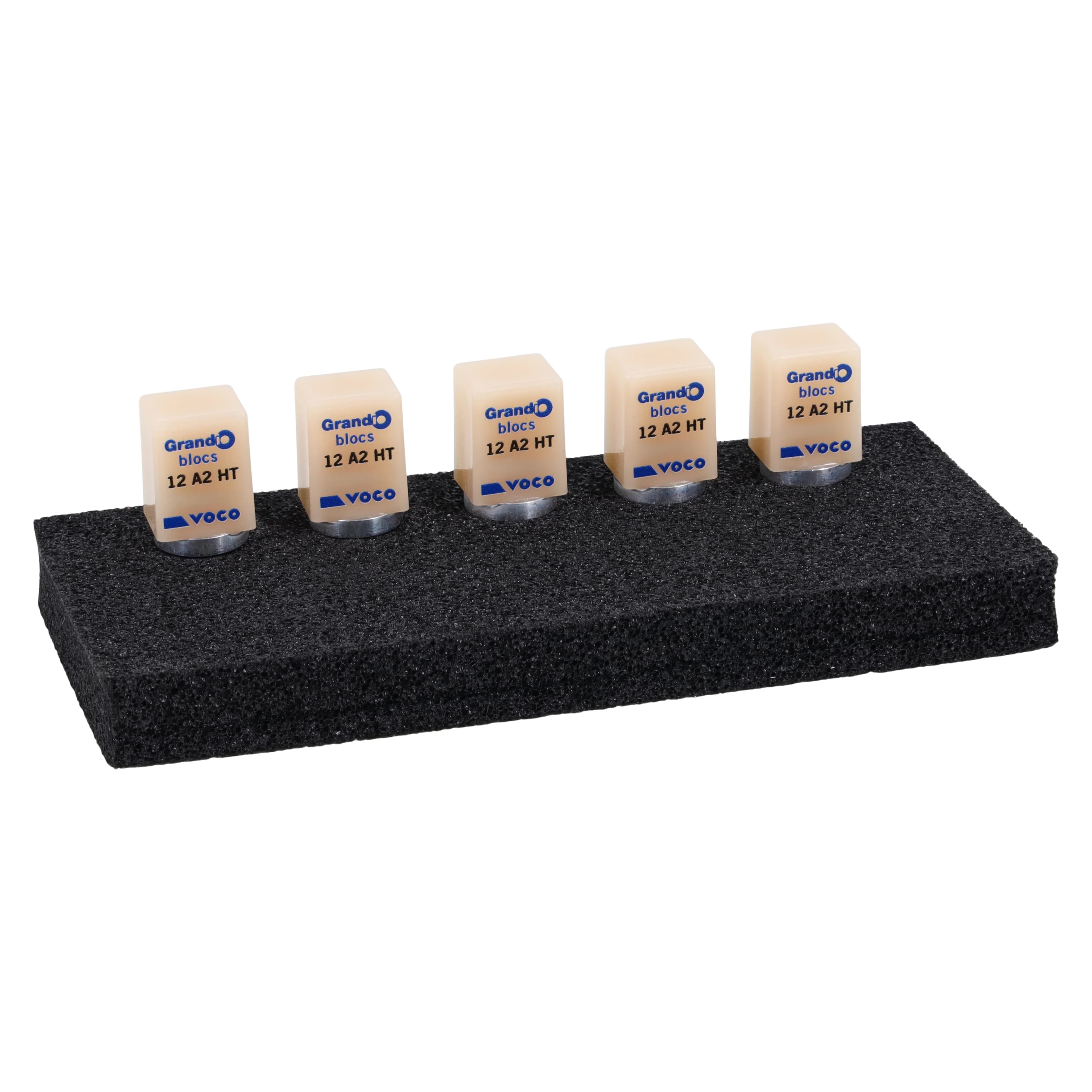 Grandio Blocs Universal Nano-Ceramic Hybrid CAD/CAM Blocks, High Translucency, Size 12, Shade A2, Pack of 5 thumbnail 2