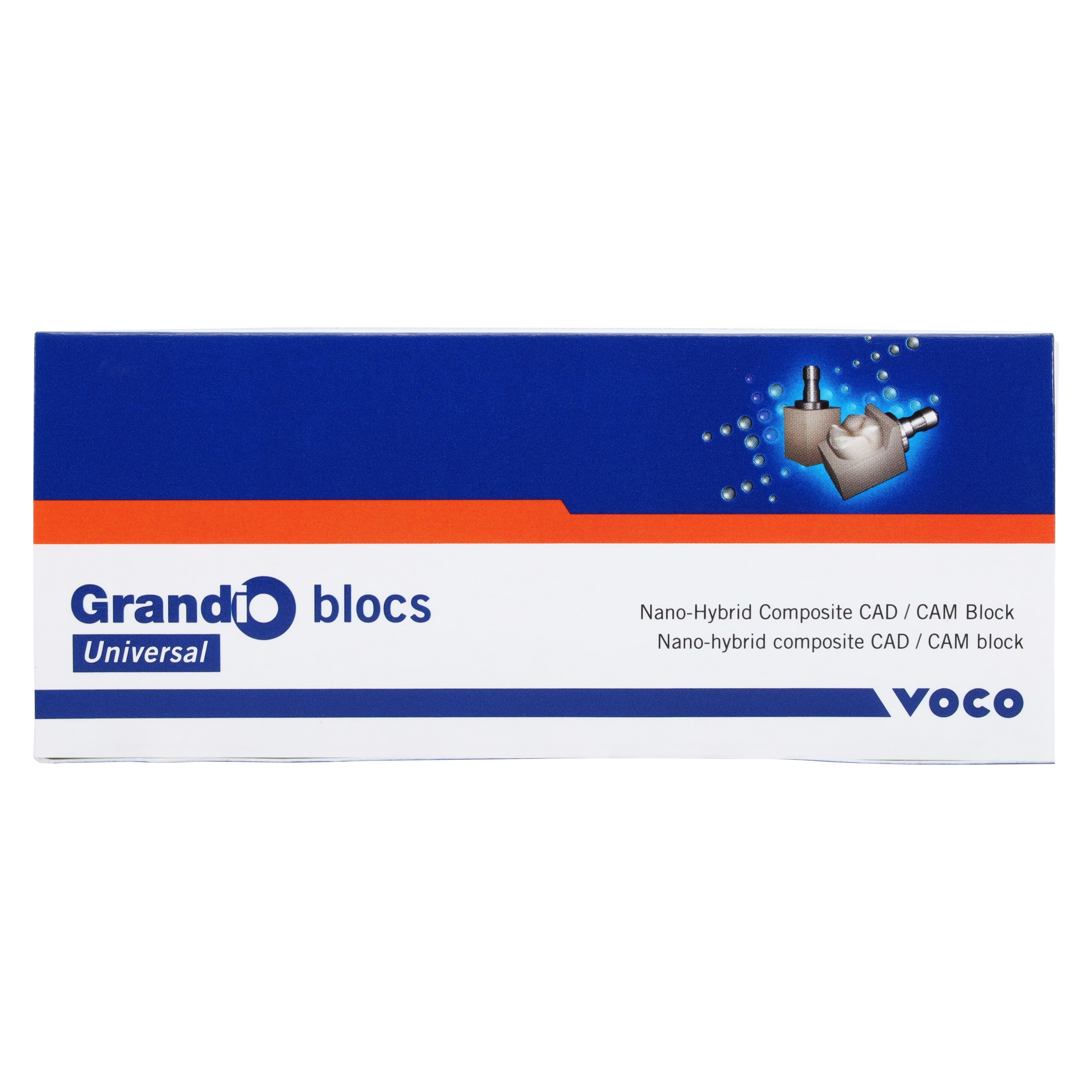 Grandio Blocs Universal Nano-Ceramic Hybrid CAD/CAM Blocks, High Translucency, Size 12, Shade A2, Pack of 5 thumbnail 3
