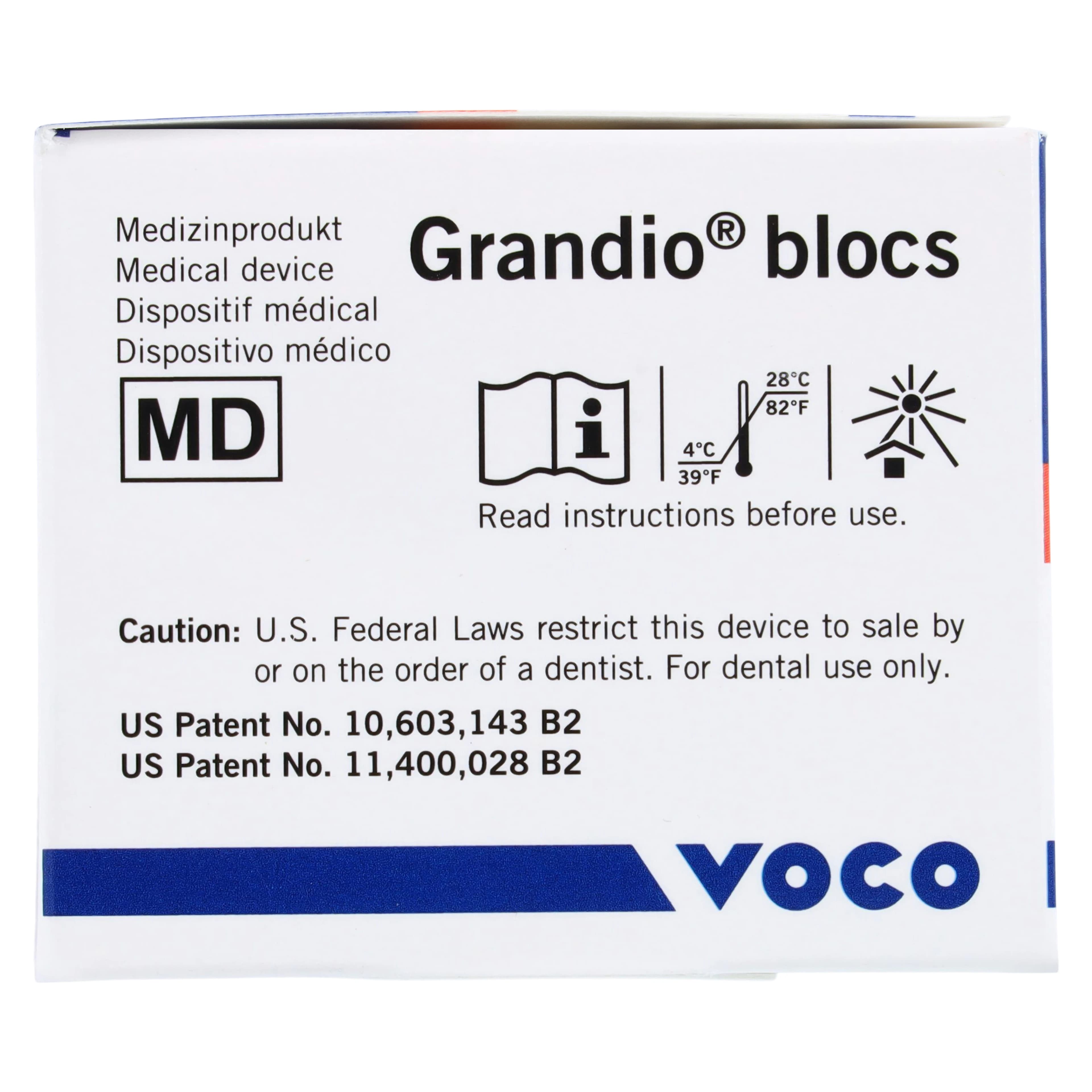 Grandio Blocs Universal Nano-Ceramic Hybrid CAD/CAM Blocks, High Translucency, Size 12, Shade A2, Pack of 5 thumbnail 5