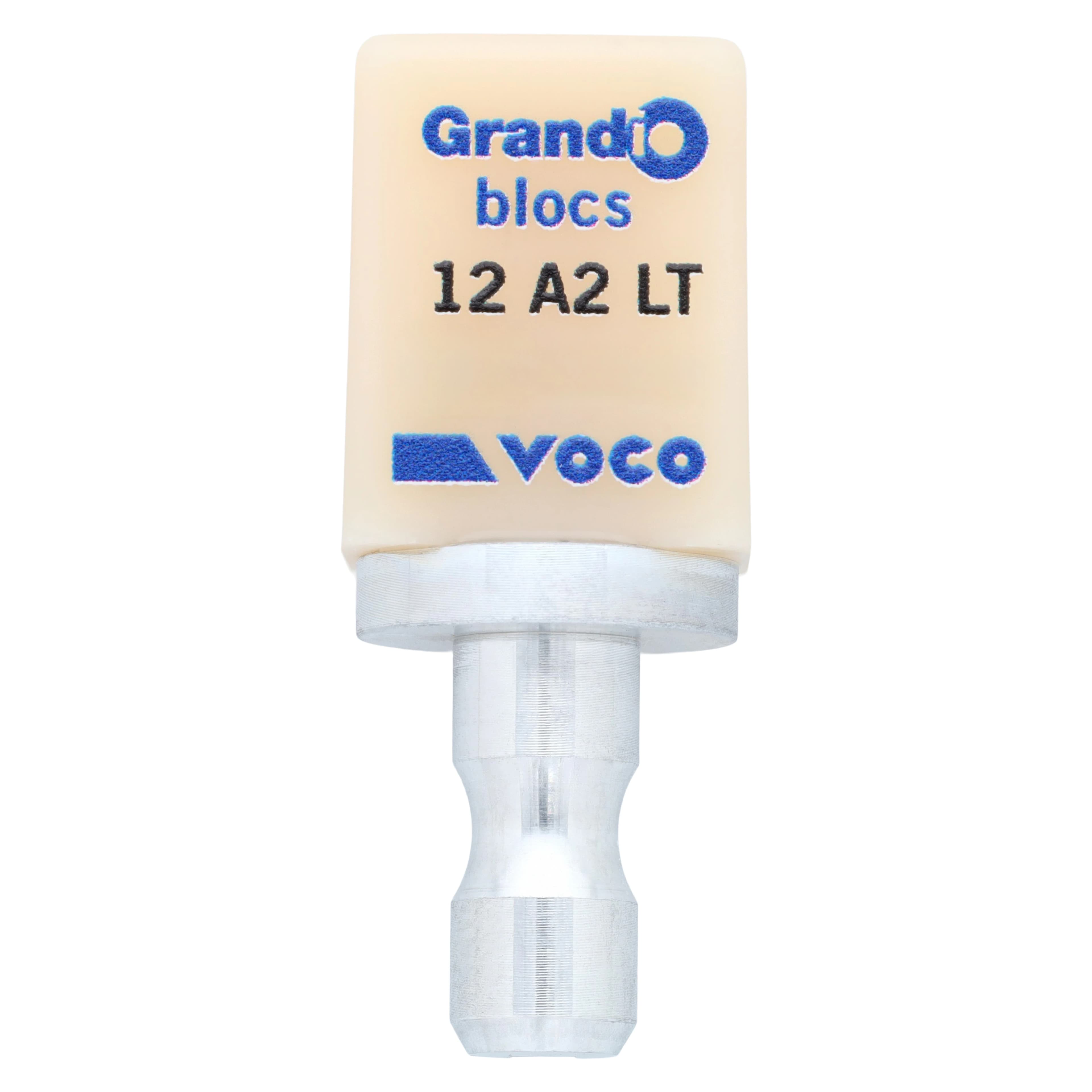 Grandio Blocs Universal Nano-Ceramic Hybrid CAD/CAM Milling Blocks, Low Translucency, Shade A2, Size 12 (10.5 x 12.5 x 16 mm), 5/Pack - Grandio Blocs Cad/cam A2 Low Translucency Size 12 5/pack Resin Nano Ceramic Hybrid - Image 1