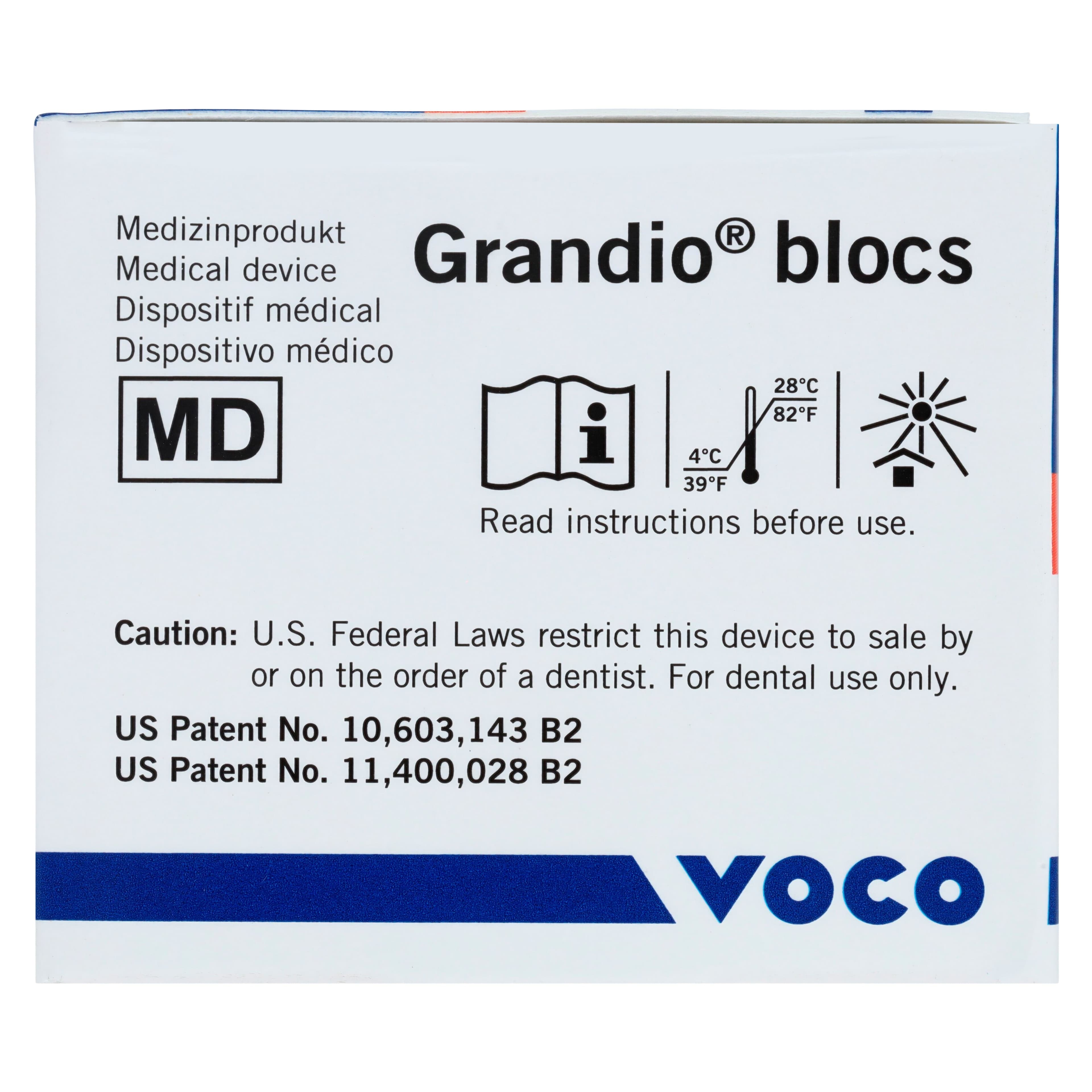 Grandio Blocs Universal Nano-Ceramic Hybrid CAD/CAM Milling Blocks, High Translucency, Size 12, Shade A3, 5/Pkg thumbnail 4